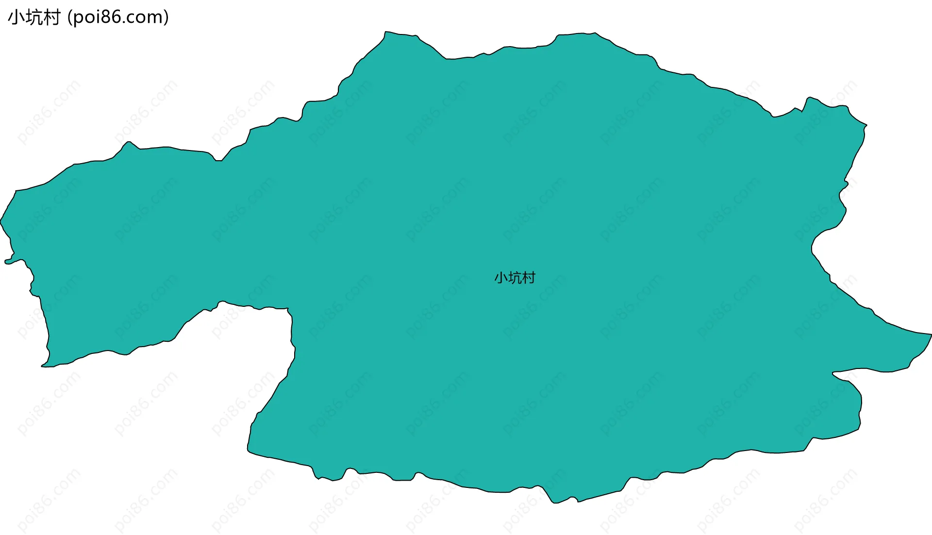 小坑村边界地图