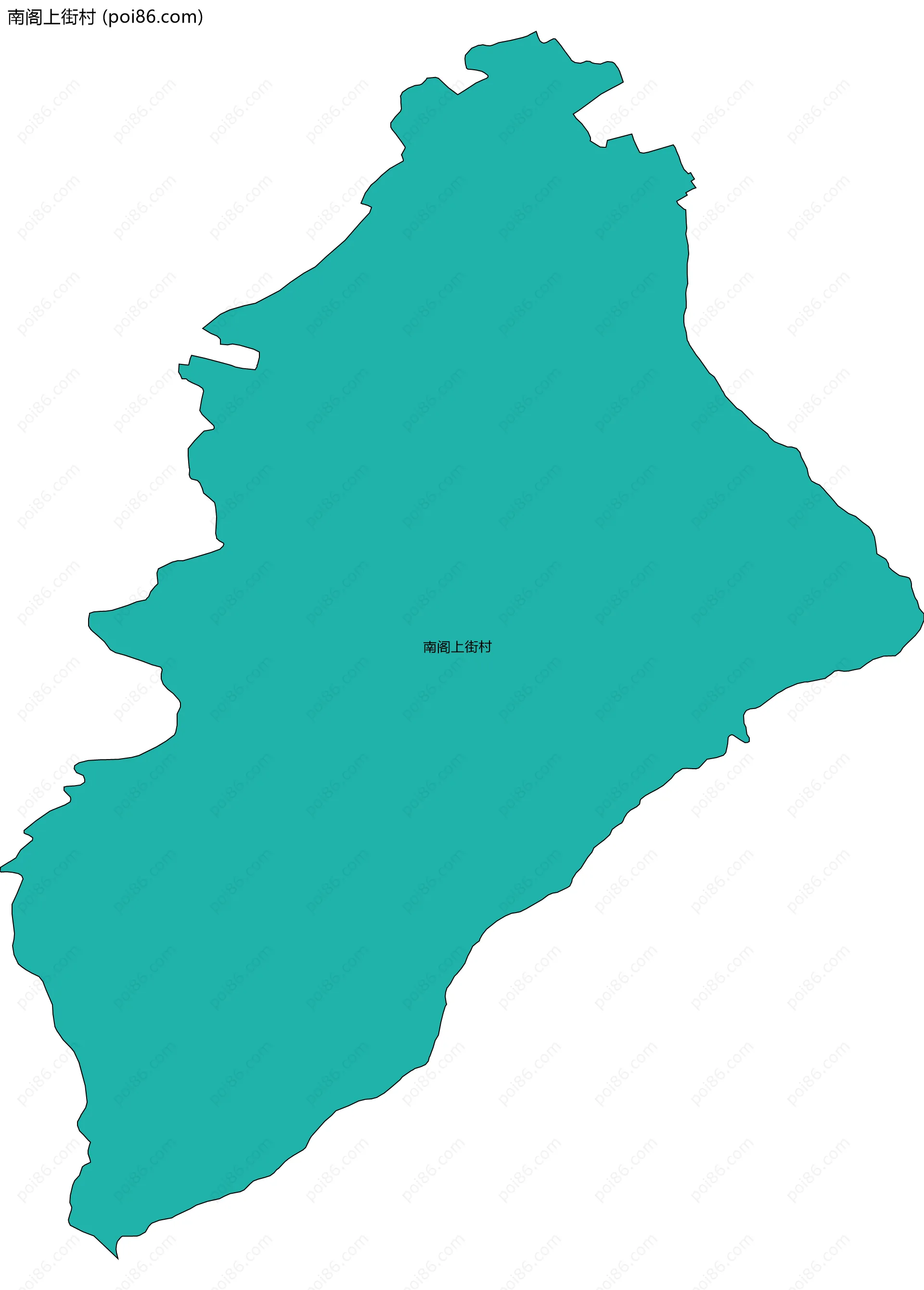 南阁上街村边界地图