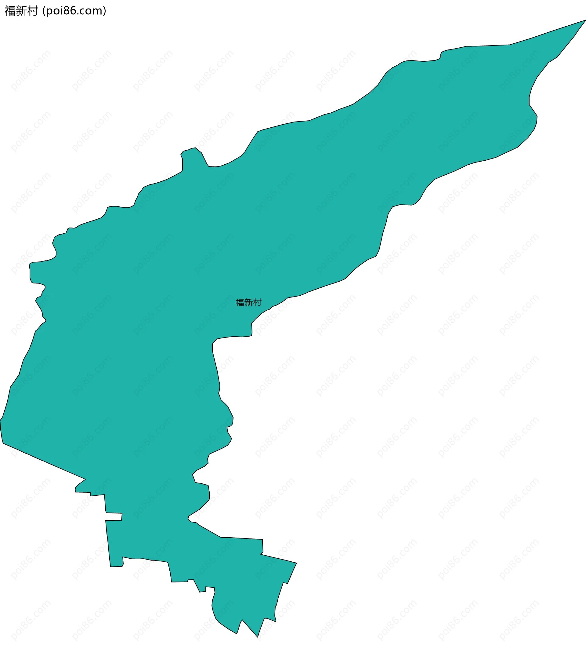 福新村边界地图