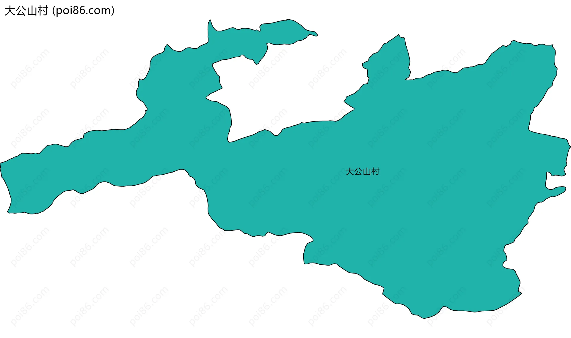 大公山村边界地图