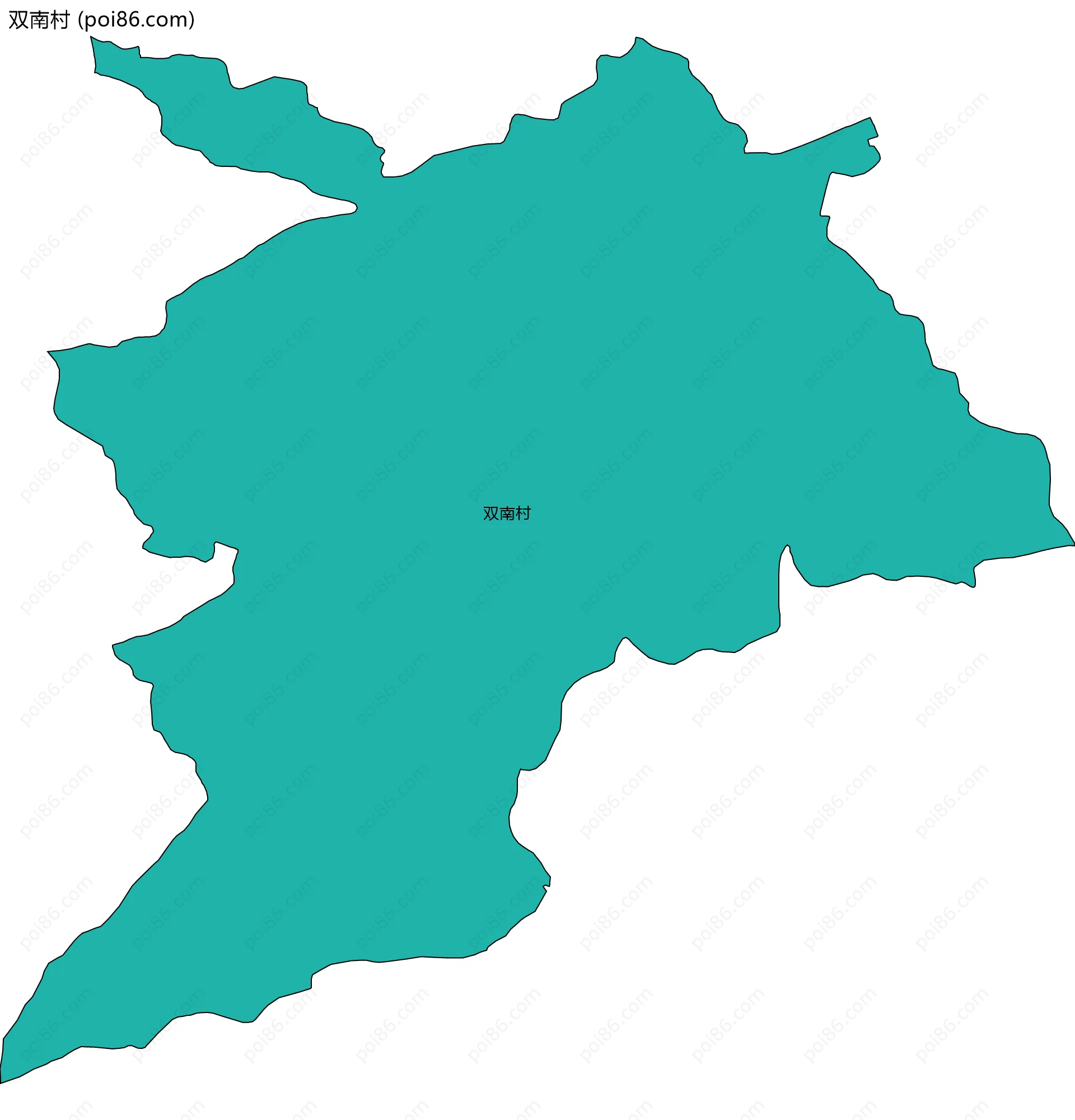 双南村边界地图