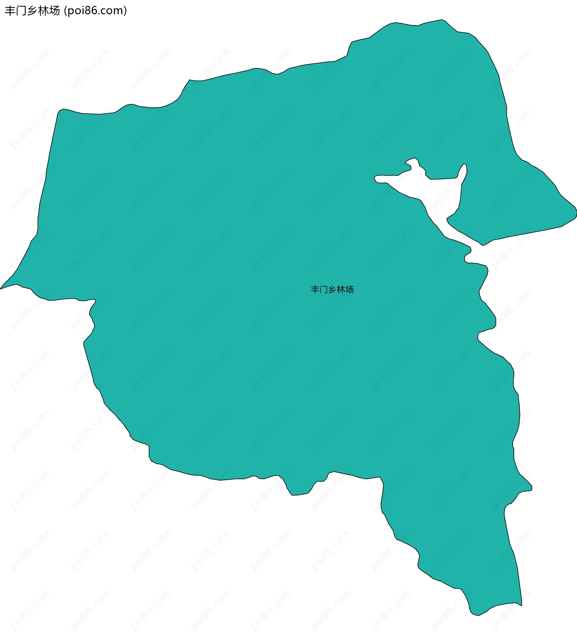 丰门乡林场边界地图