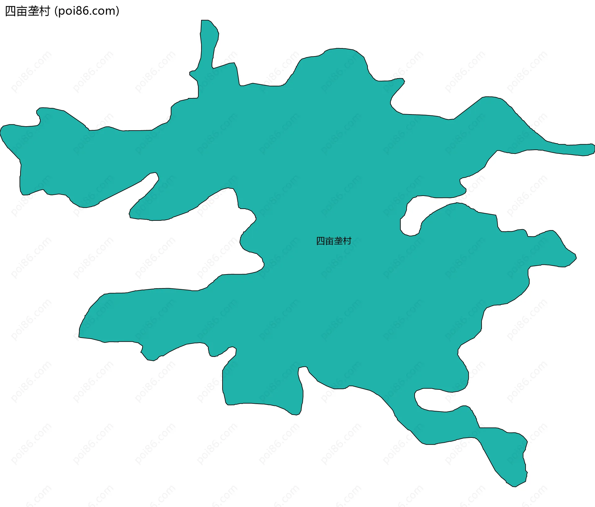 四亩垄村边界地图