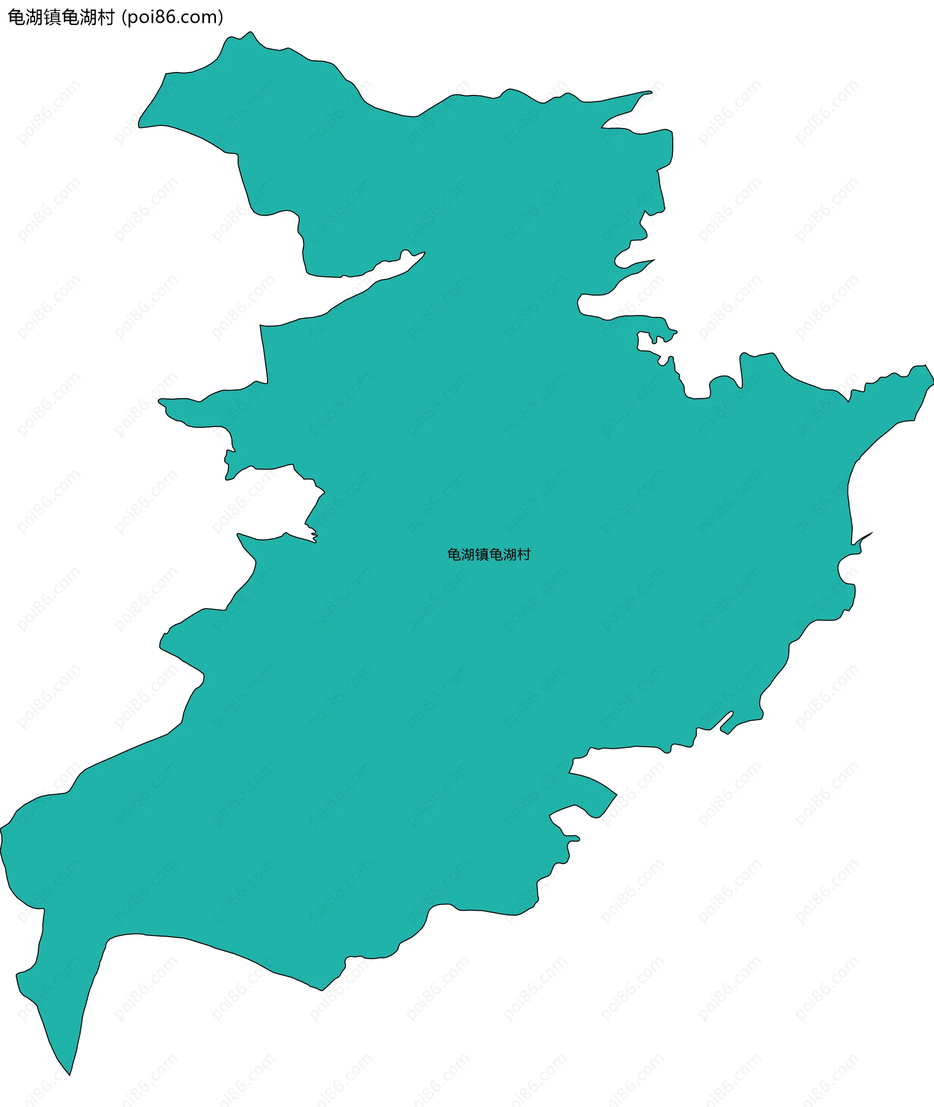 龟湖镇龟湖村边界地图
