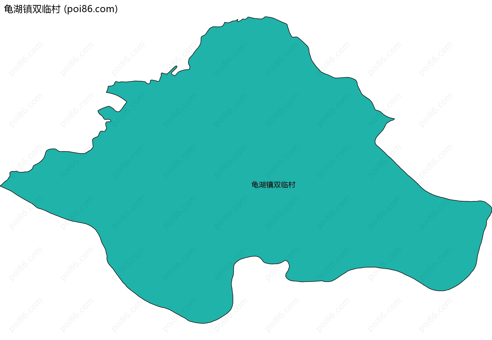 龟湖镇双临村边界地图