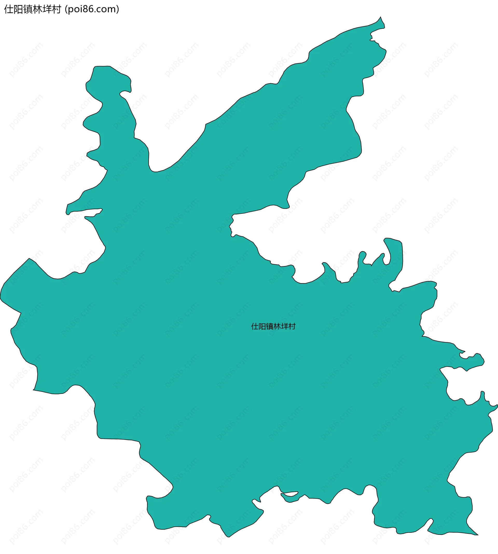 仕阳镇林垟村边界地图