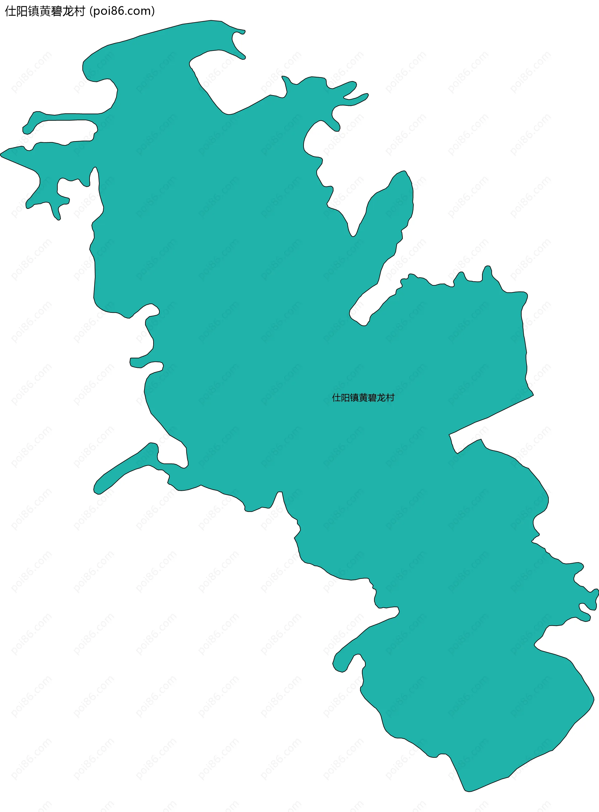 仕阳镇黄碧龙村边界地图