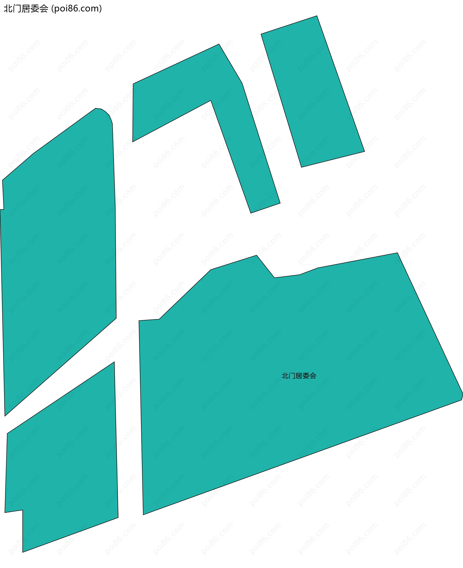 北门居委会边界地图