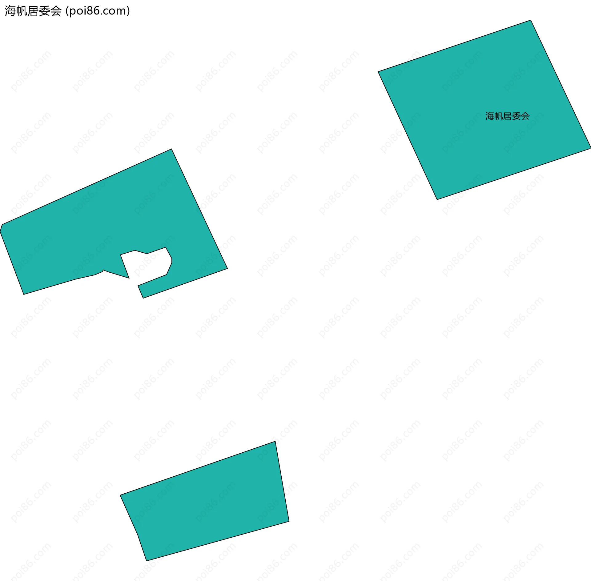 海帆居委会边界地图