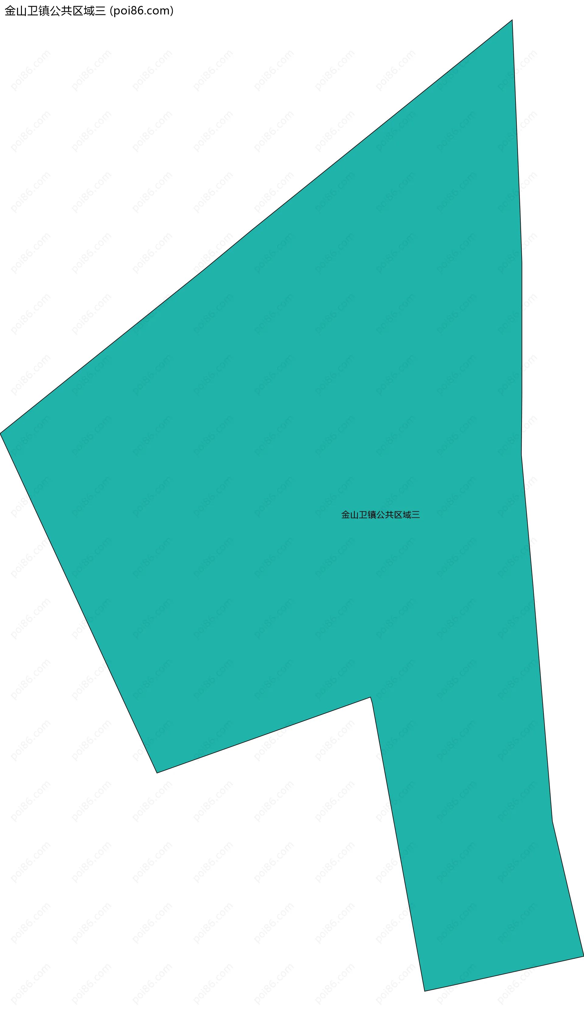 金山卫镇公共区域三边界地图