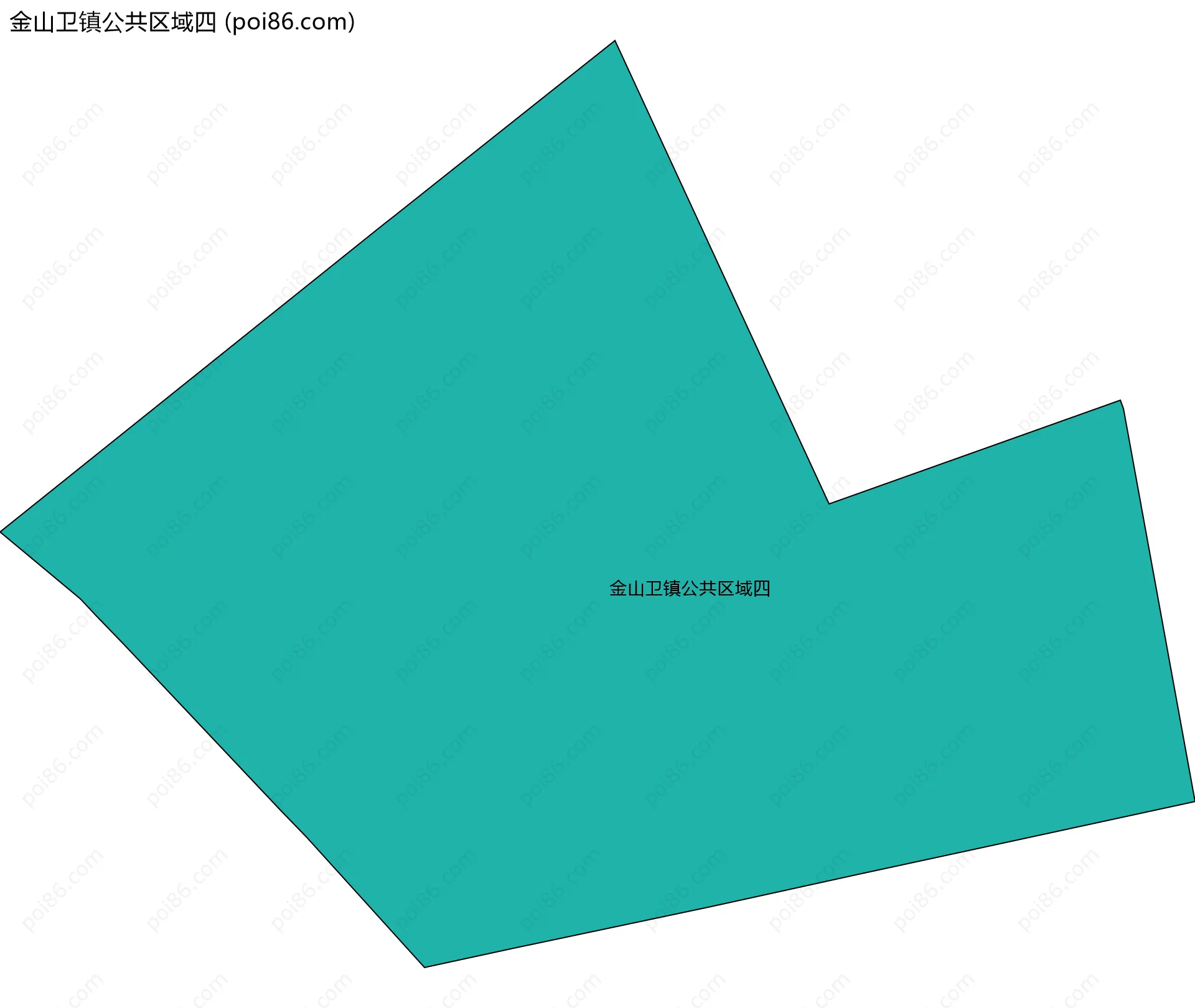 金山卫镇公共区域四边界地图