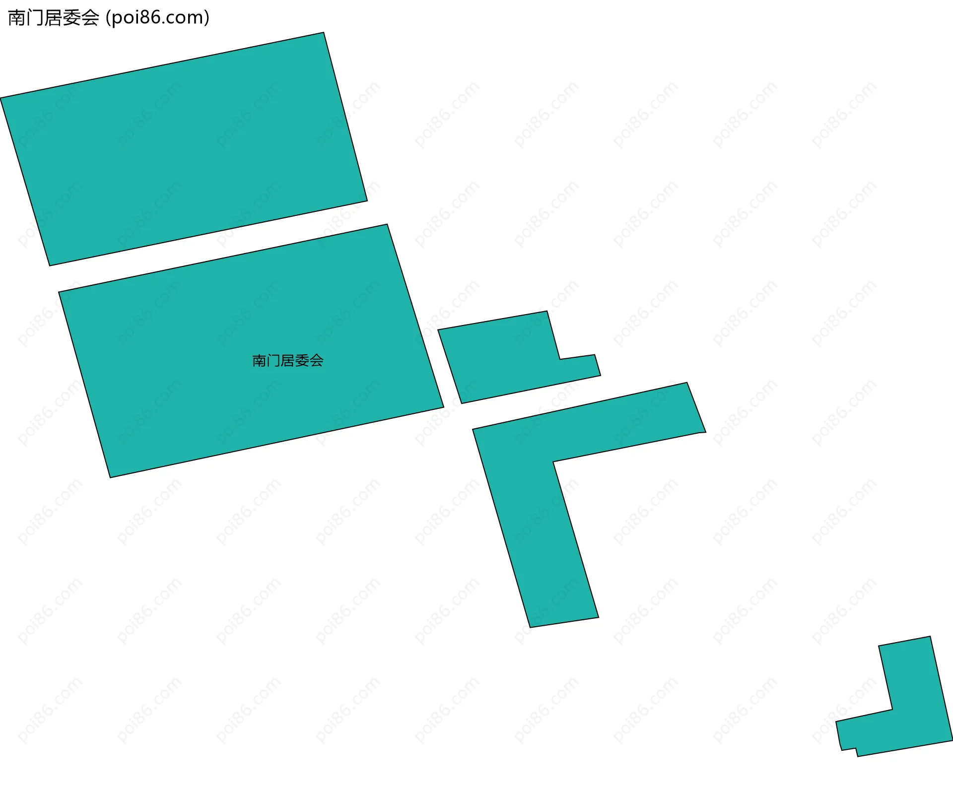 南门居委会边界地图