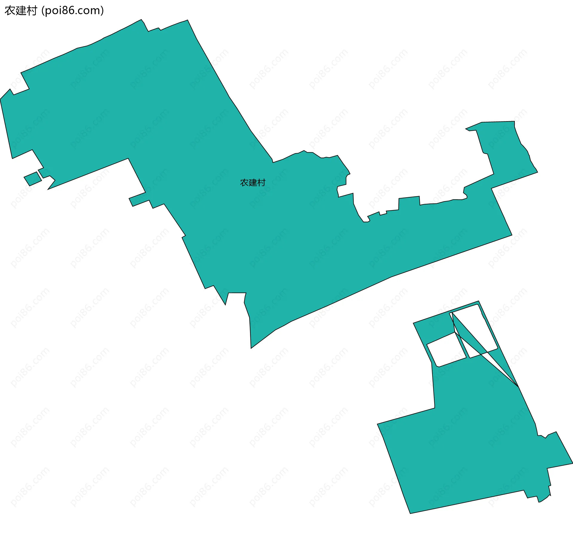 农建村边界地图