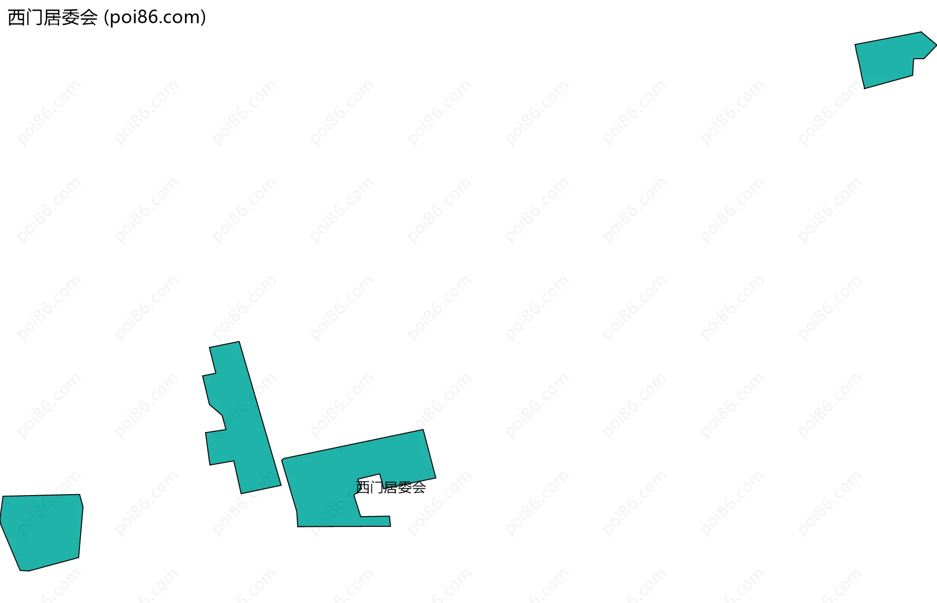 西门居委会边界地图