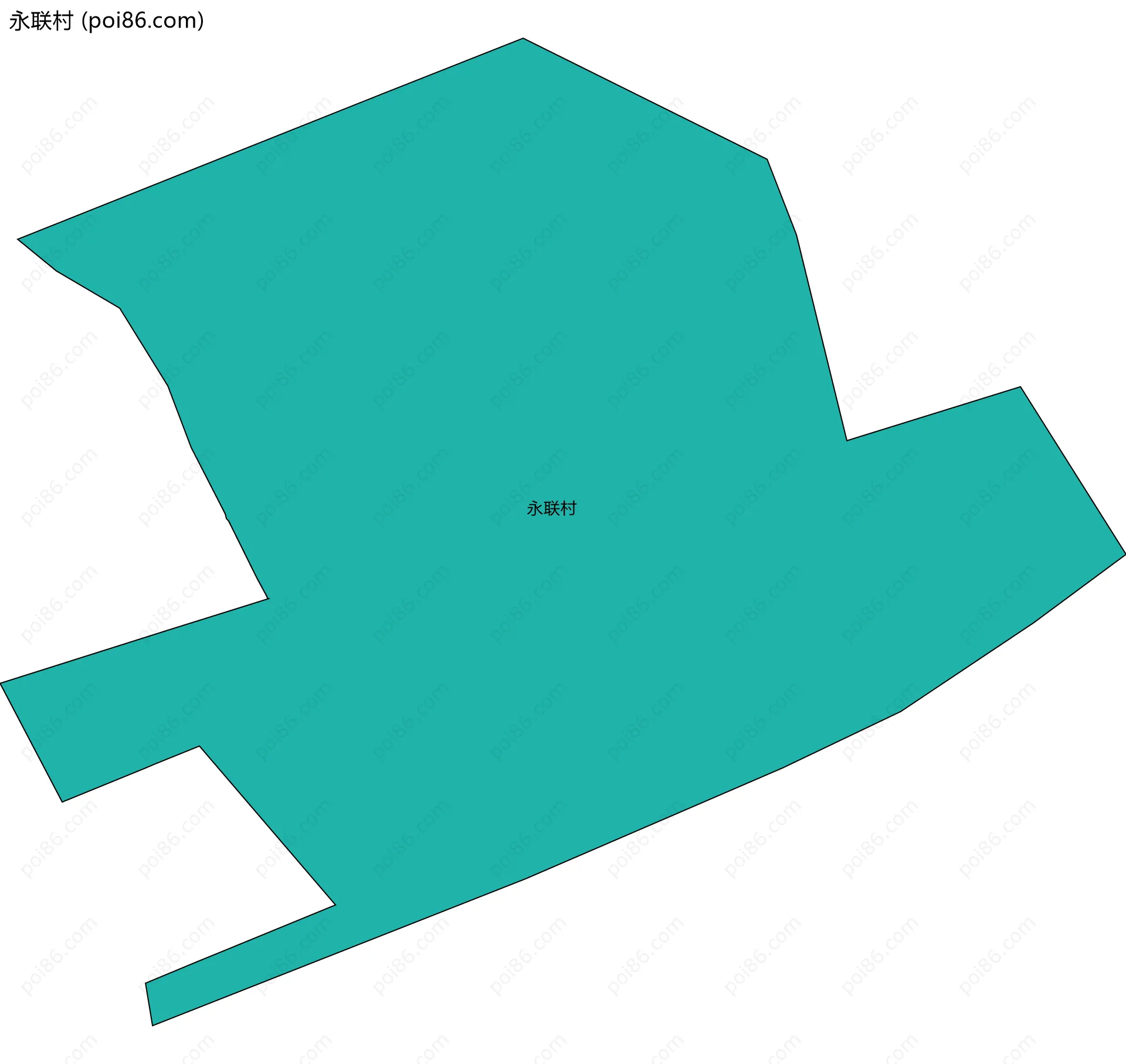 永联村边界地图