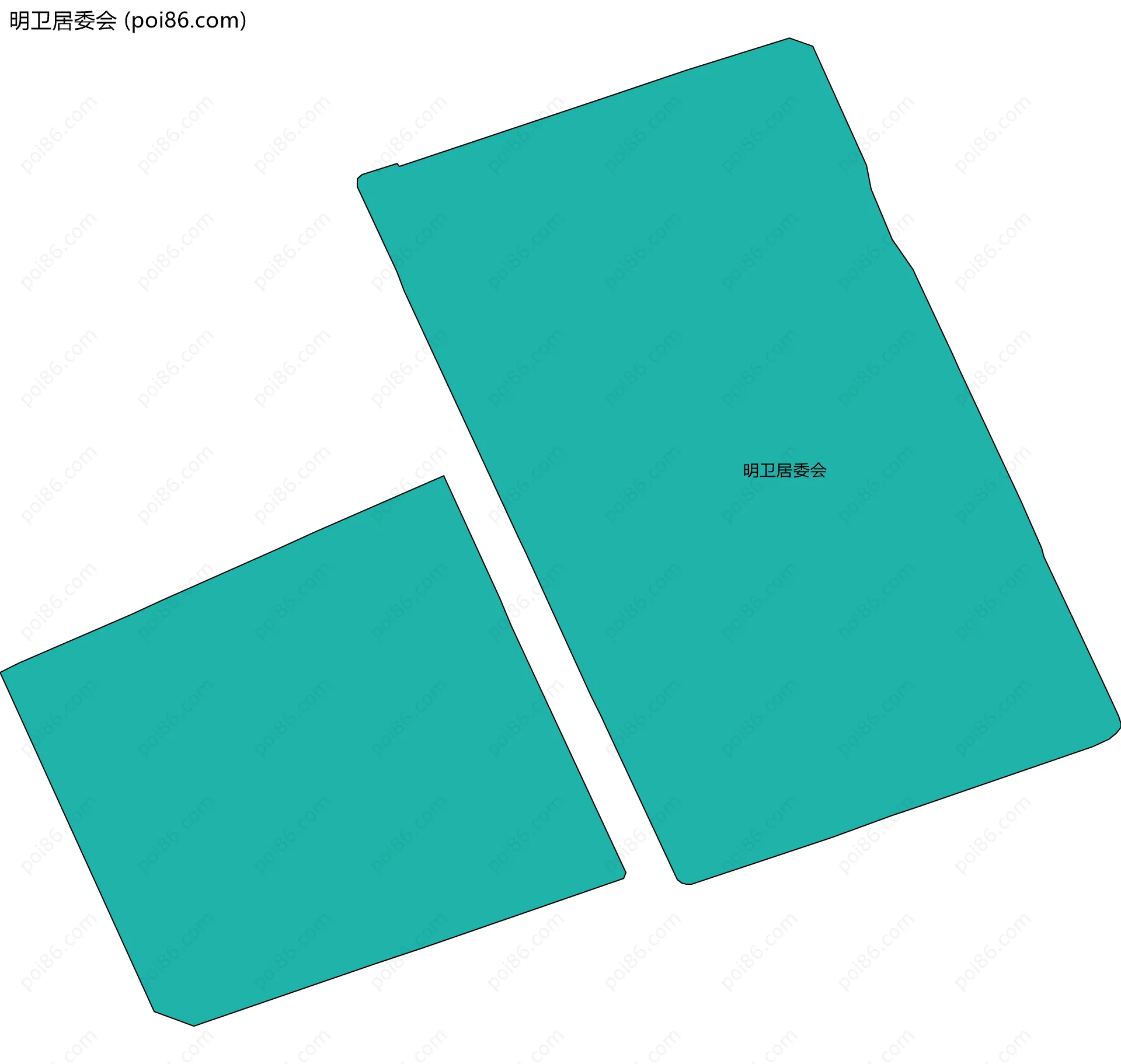 明卫居委会边界地图