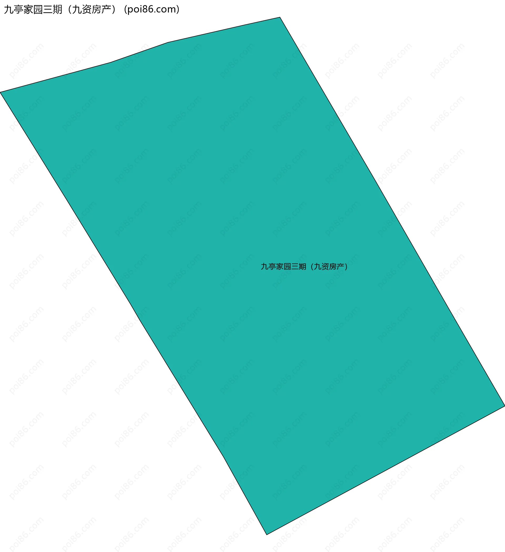 九亭家园三期（九资房产）边界地图