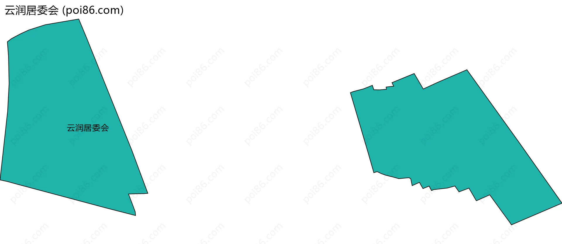 云润居委会边界地图