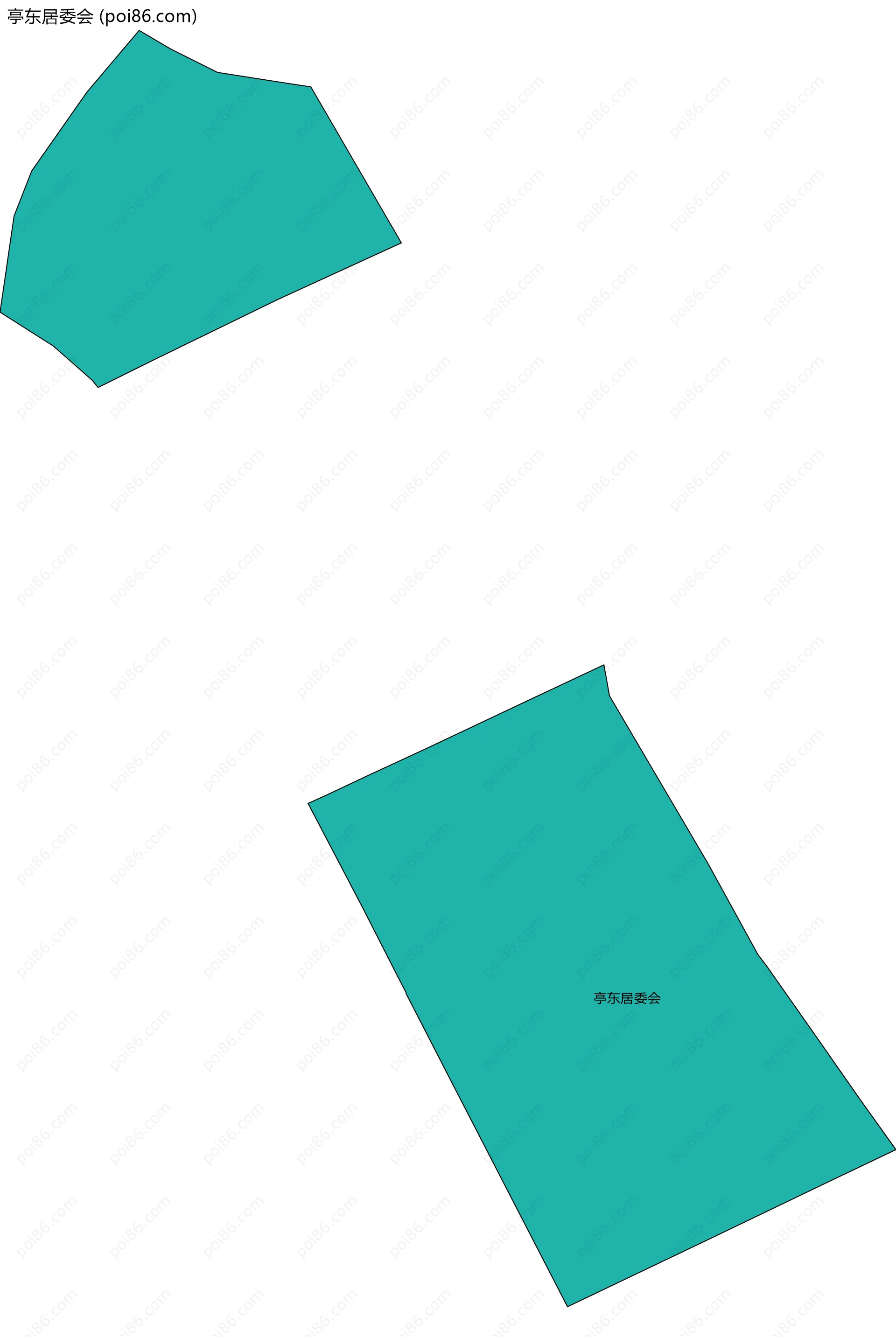 亭东居委会边界地图