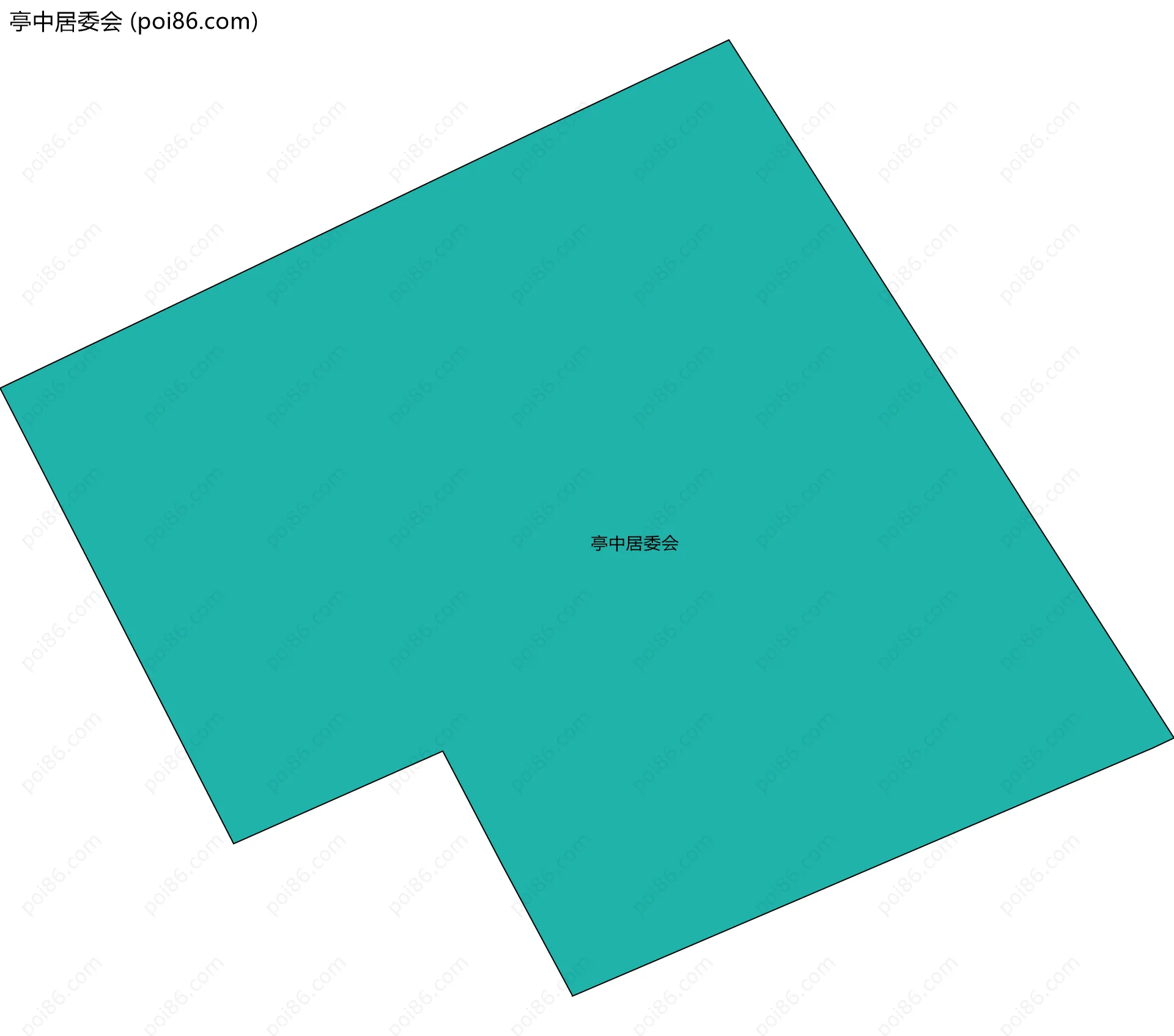 亭中居委会边界地图