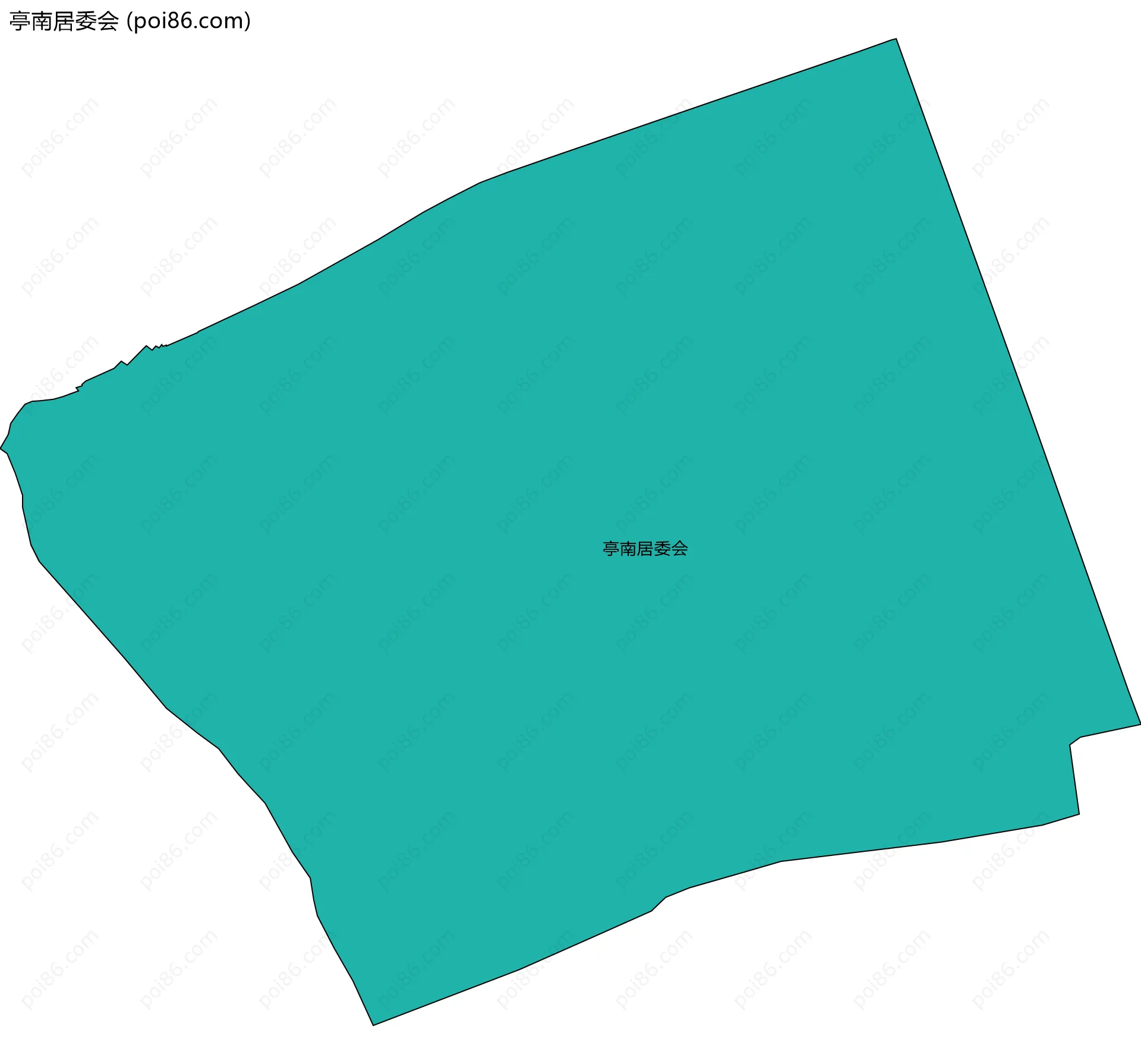 亭南居委会边界地图