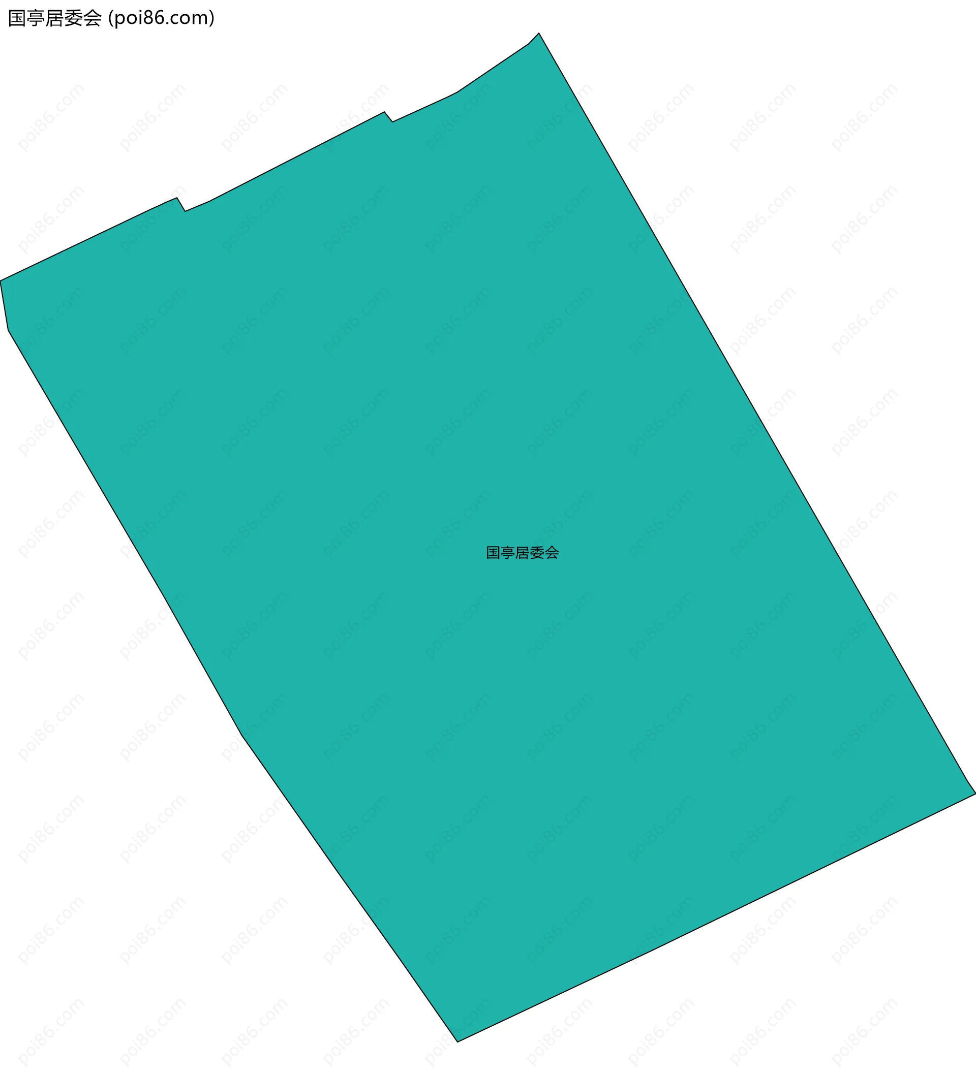 国亭居委会边界地图