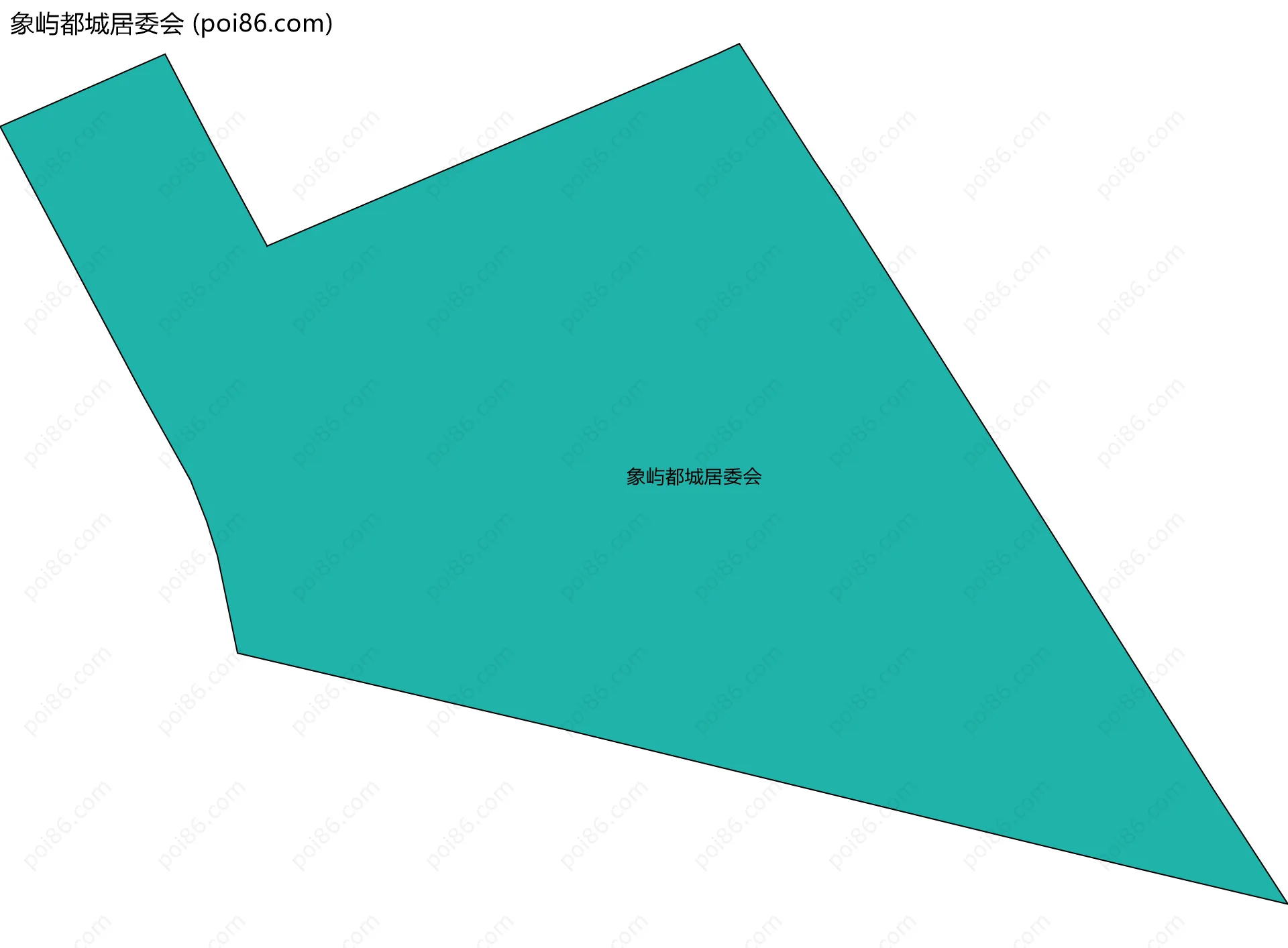 象屿都城居委会边界地图
