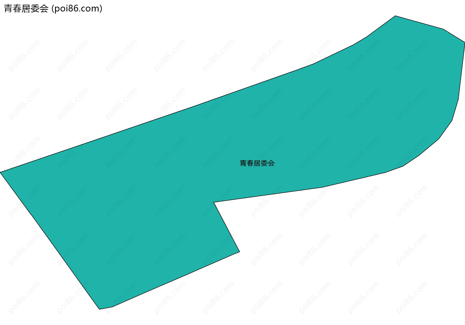 青春居委会边界地图