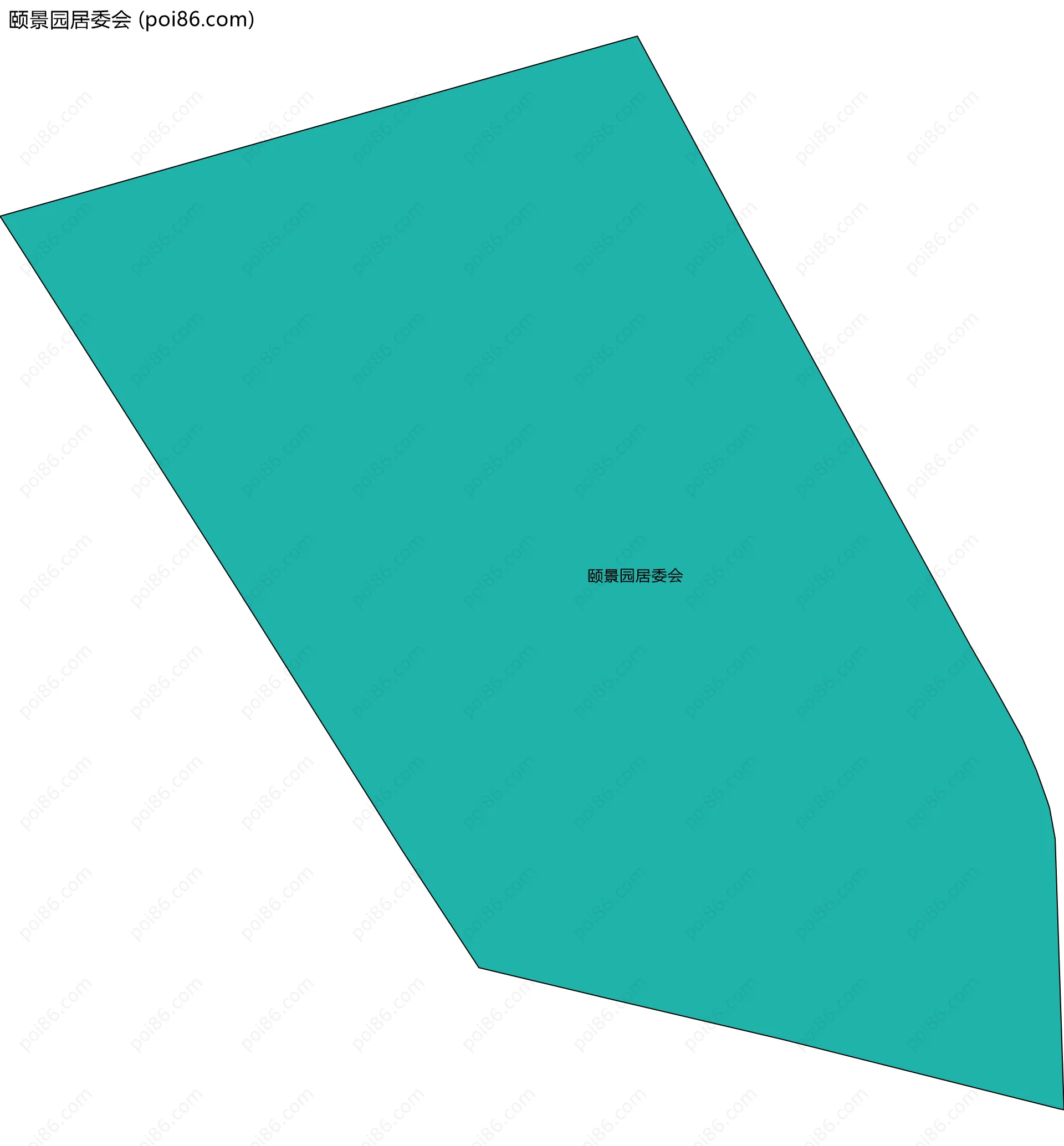 颐景园居委会边界地图