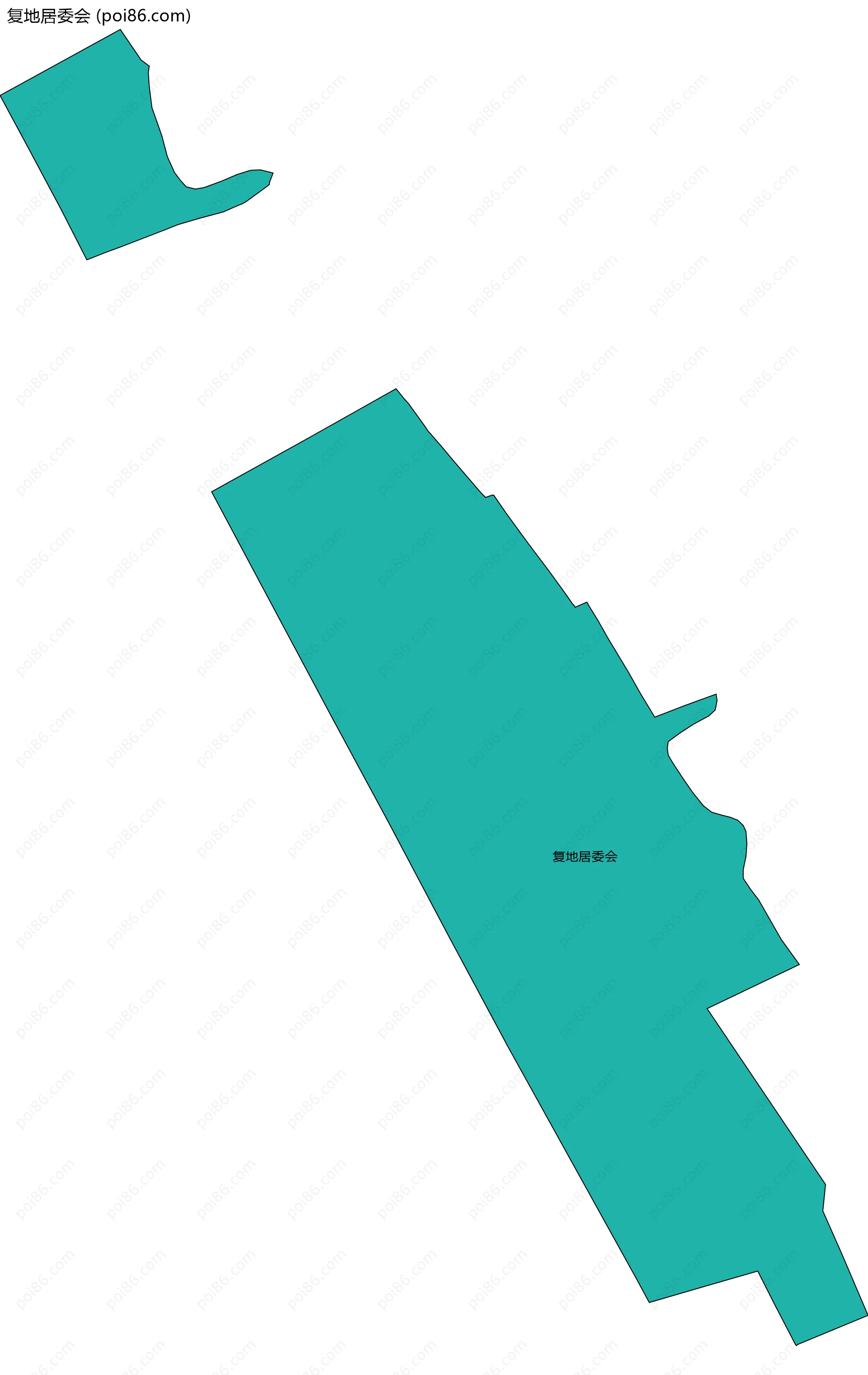 复地居委会边界地图