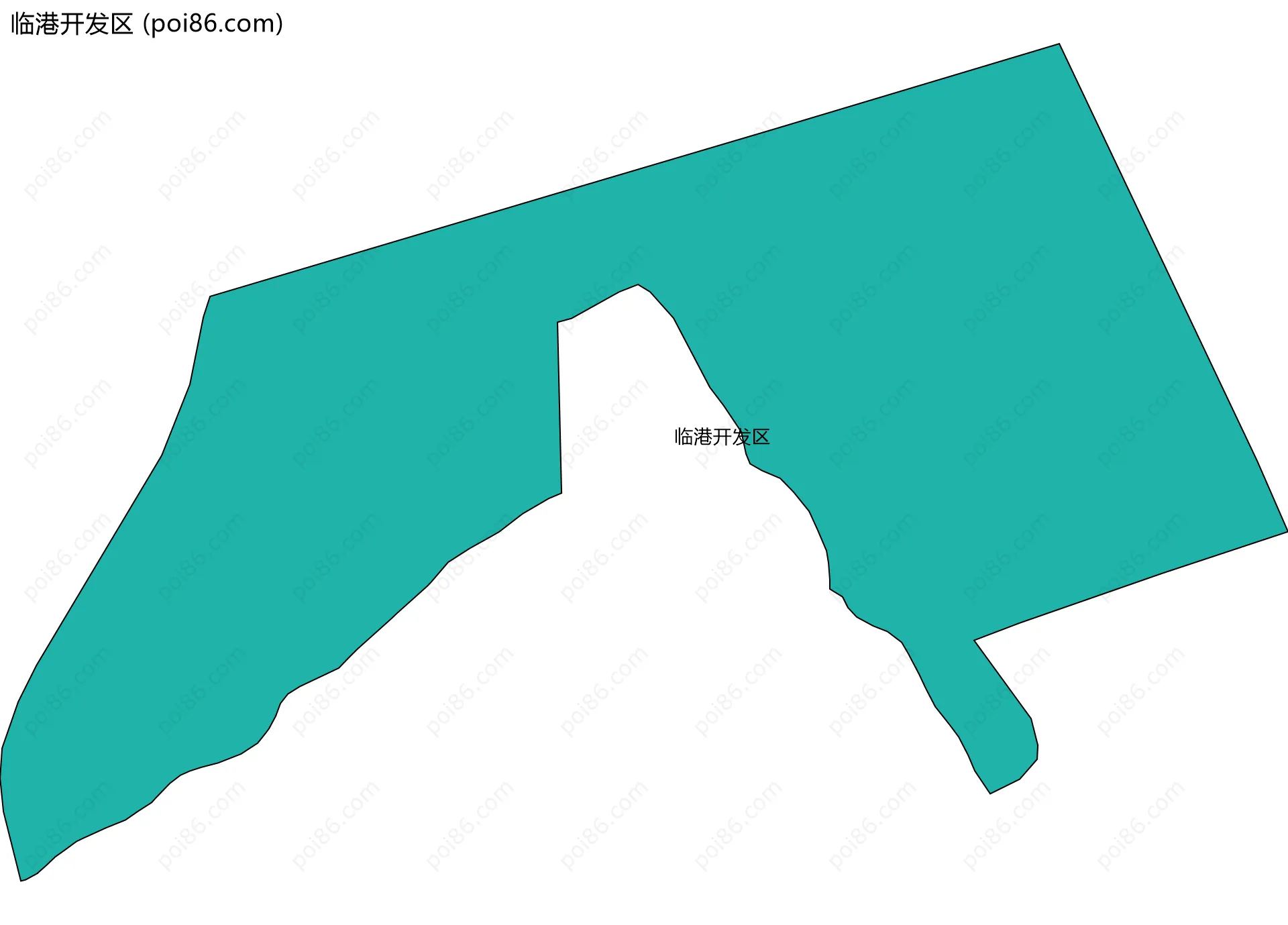 临港开发区边界地图