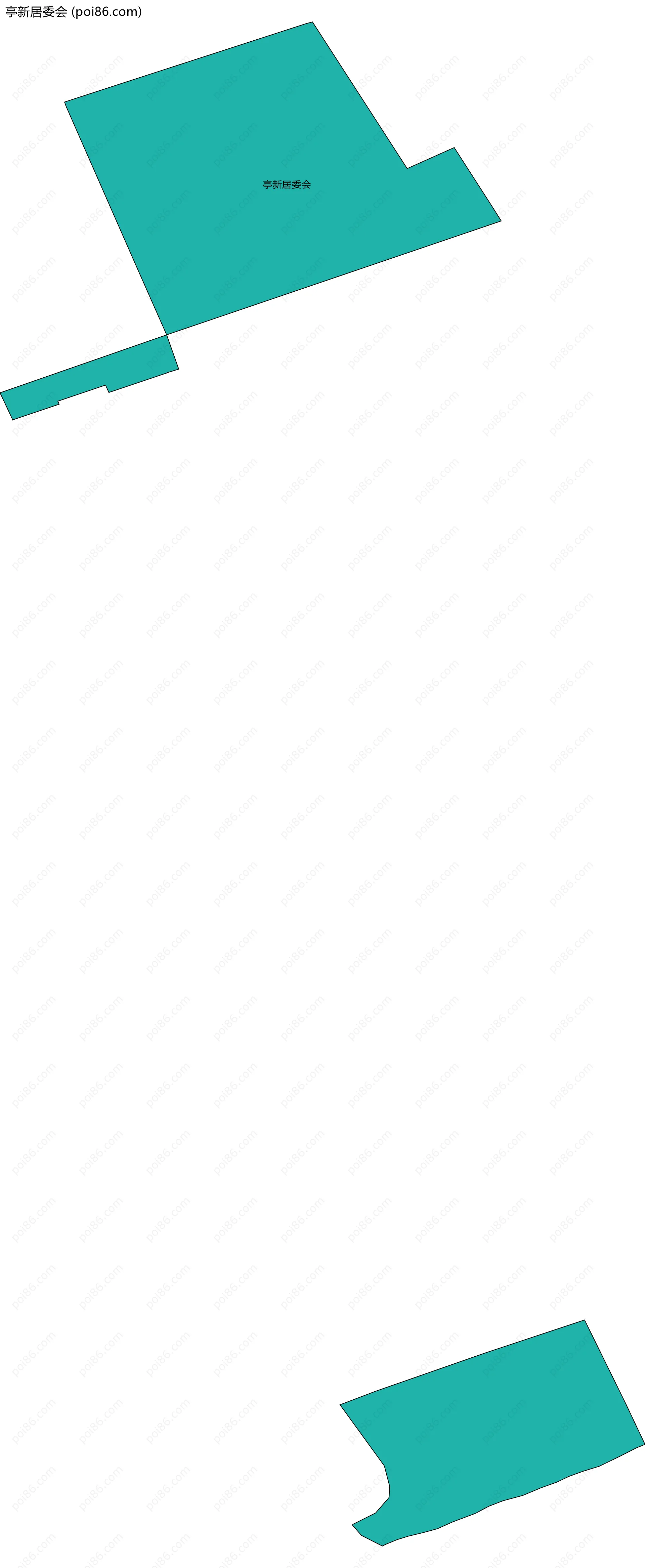 亭新居委会边界地图