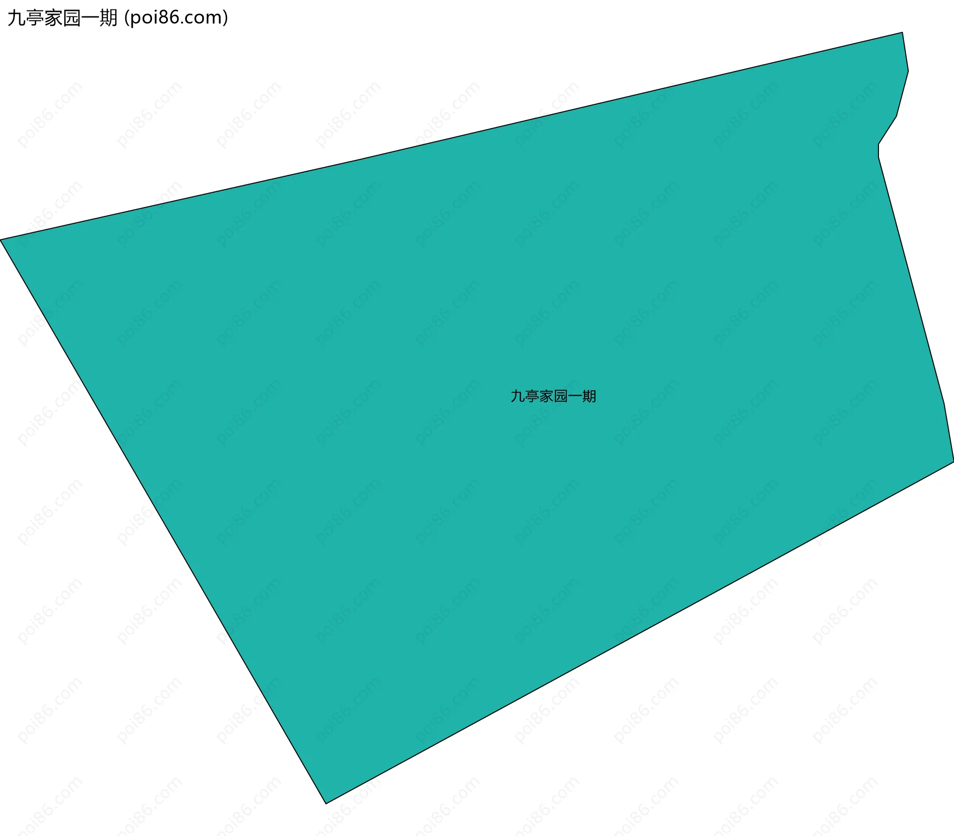 九亭家园一期边界地图