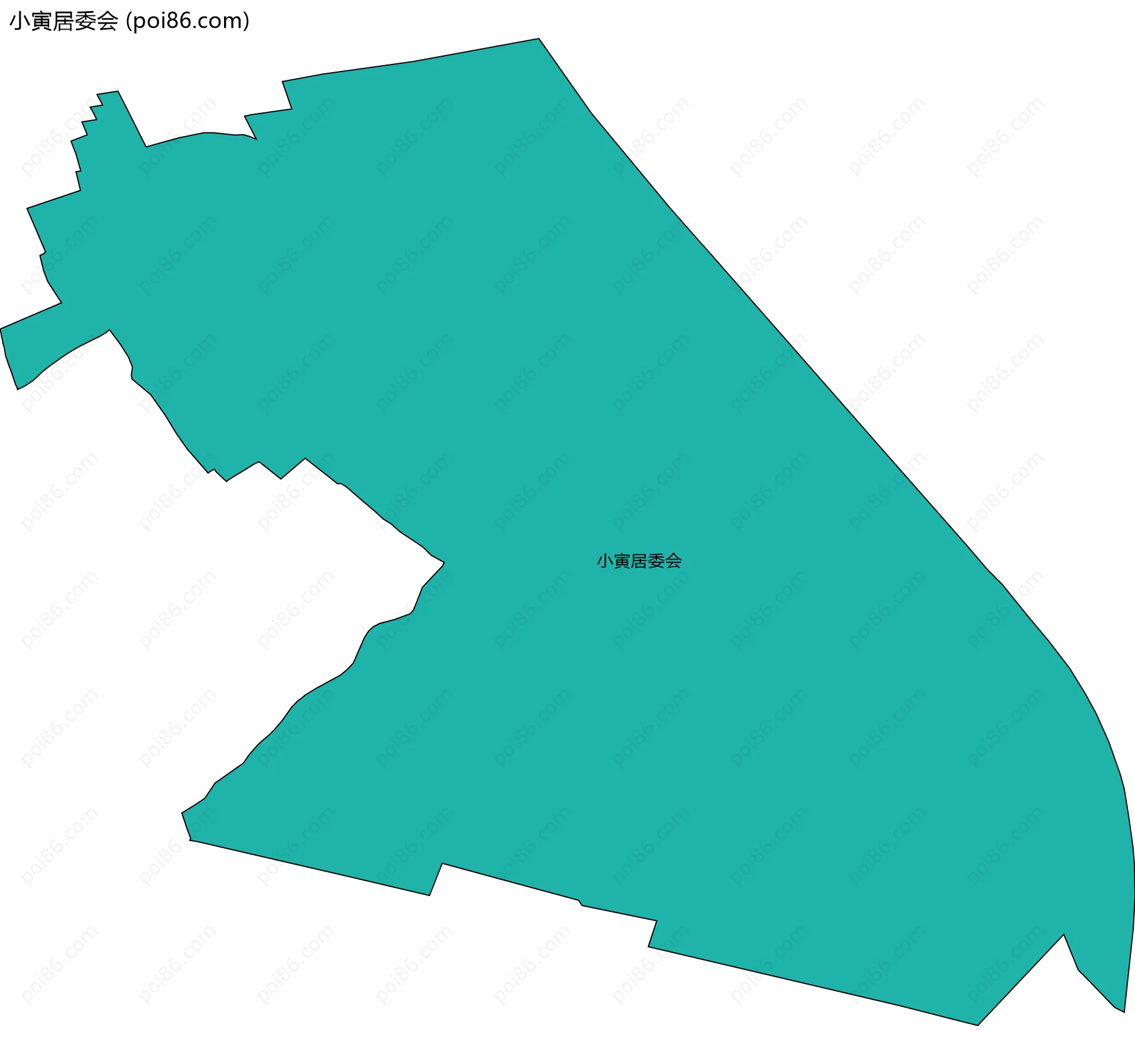 小寅居委会边界地图