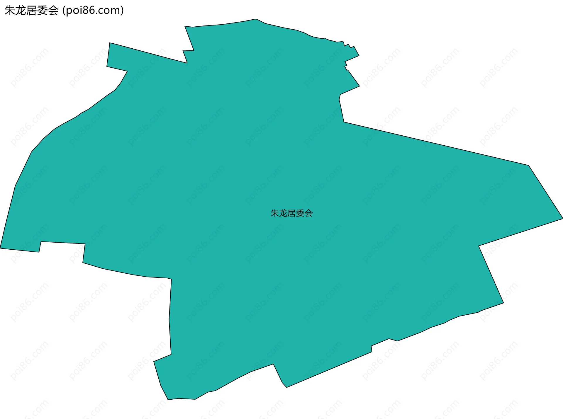 朱龙居委会边界地图