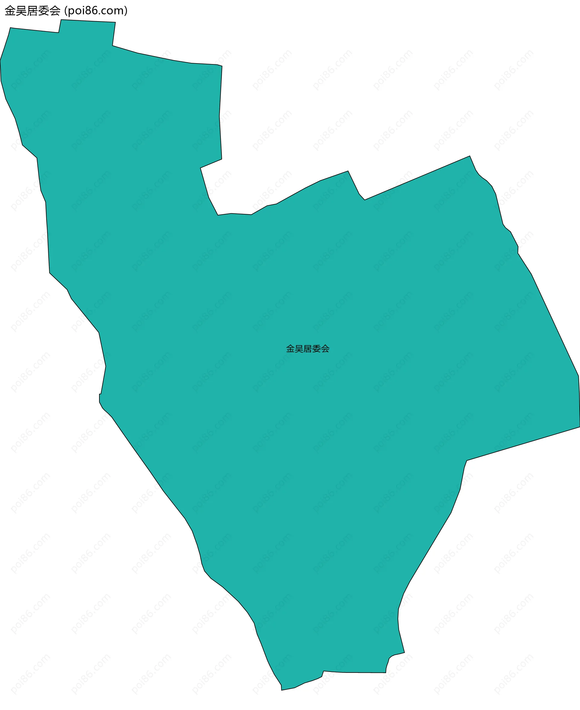 金吴居委会边界地图