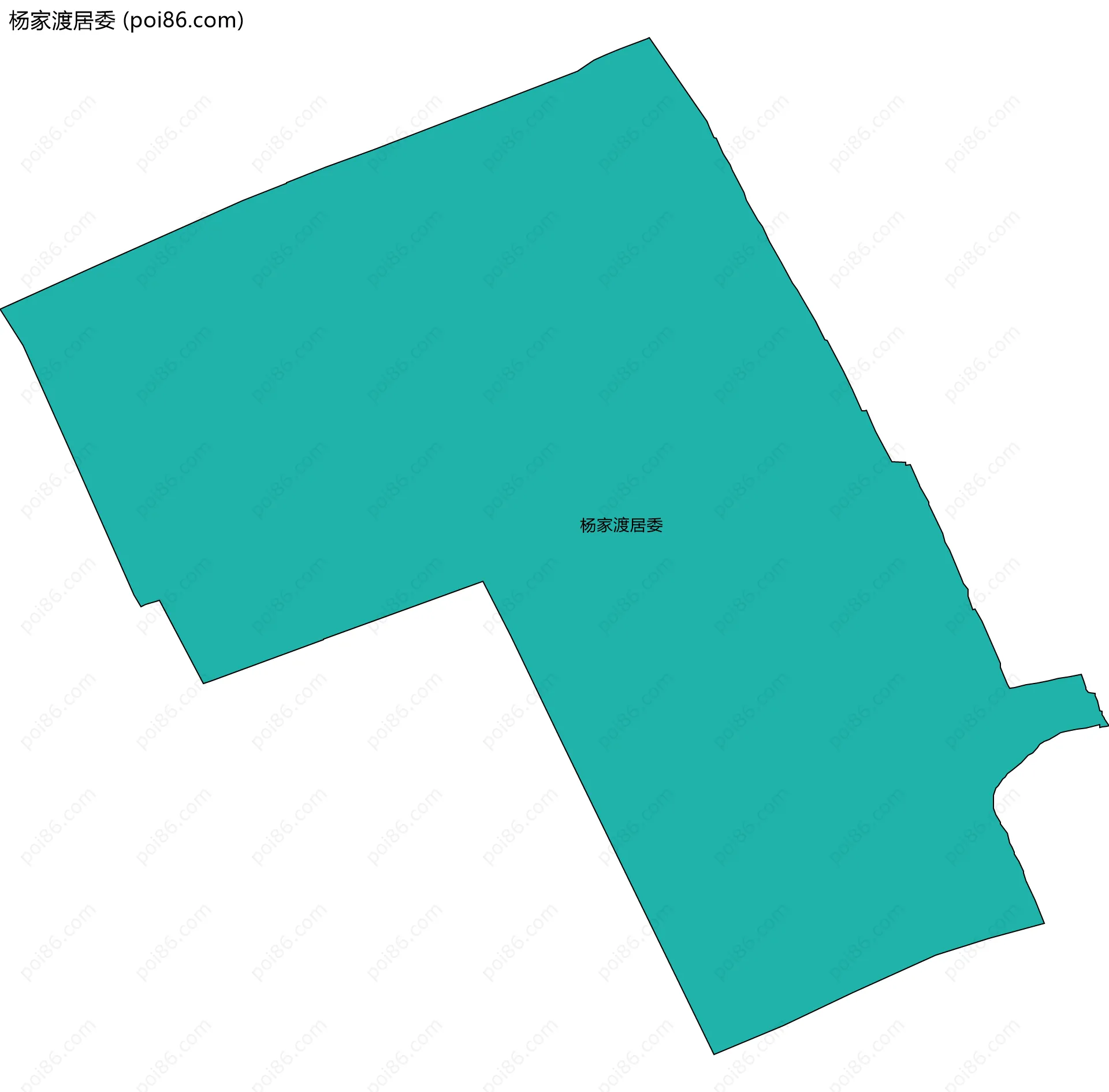 杨家渡居委边界地图