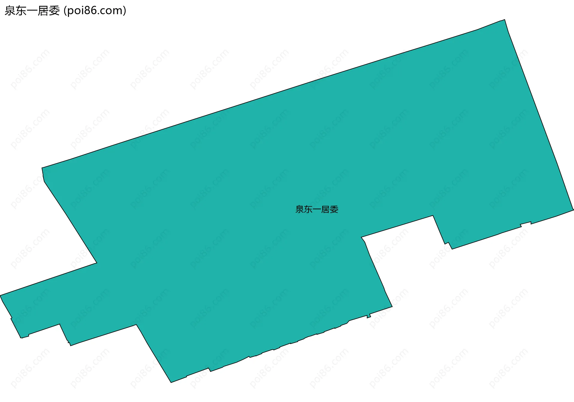 泉东一居委边界地图