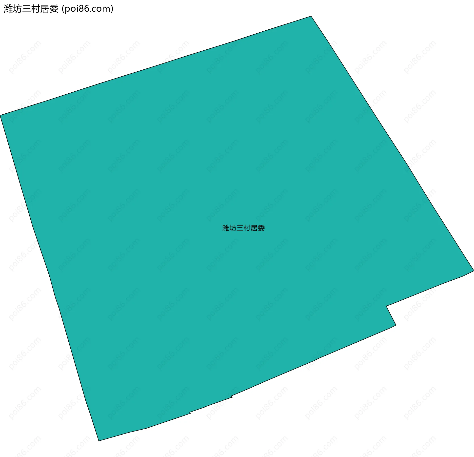 潍坊三村居委边界地图