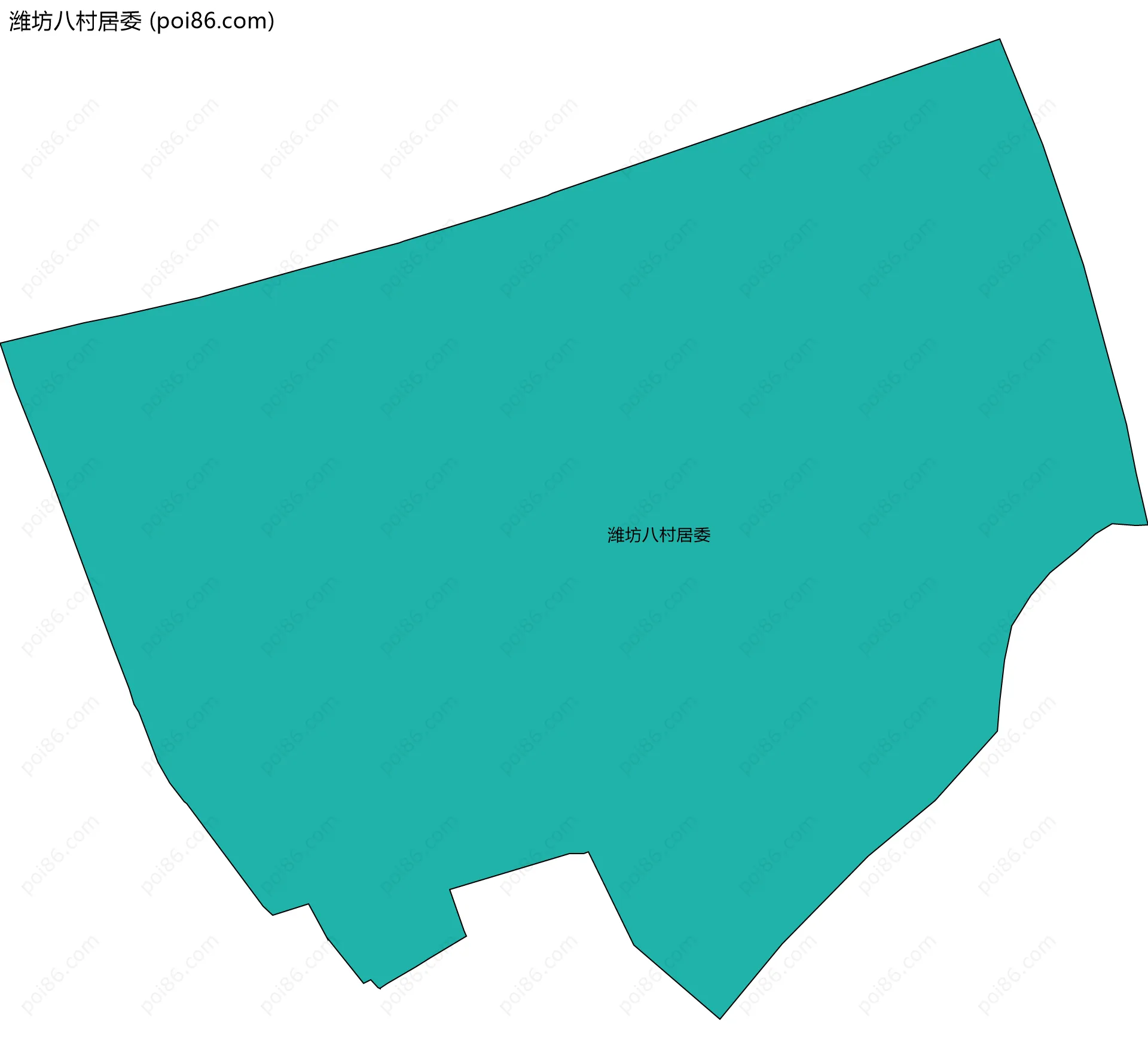 潍坊八村居委边界地图