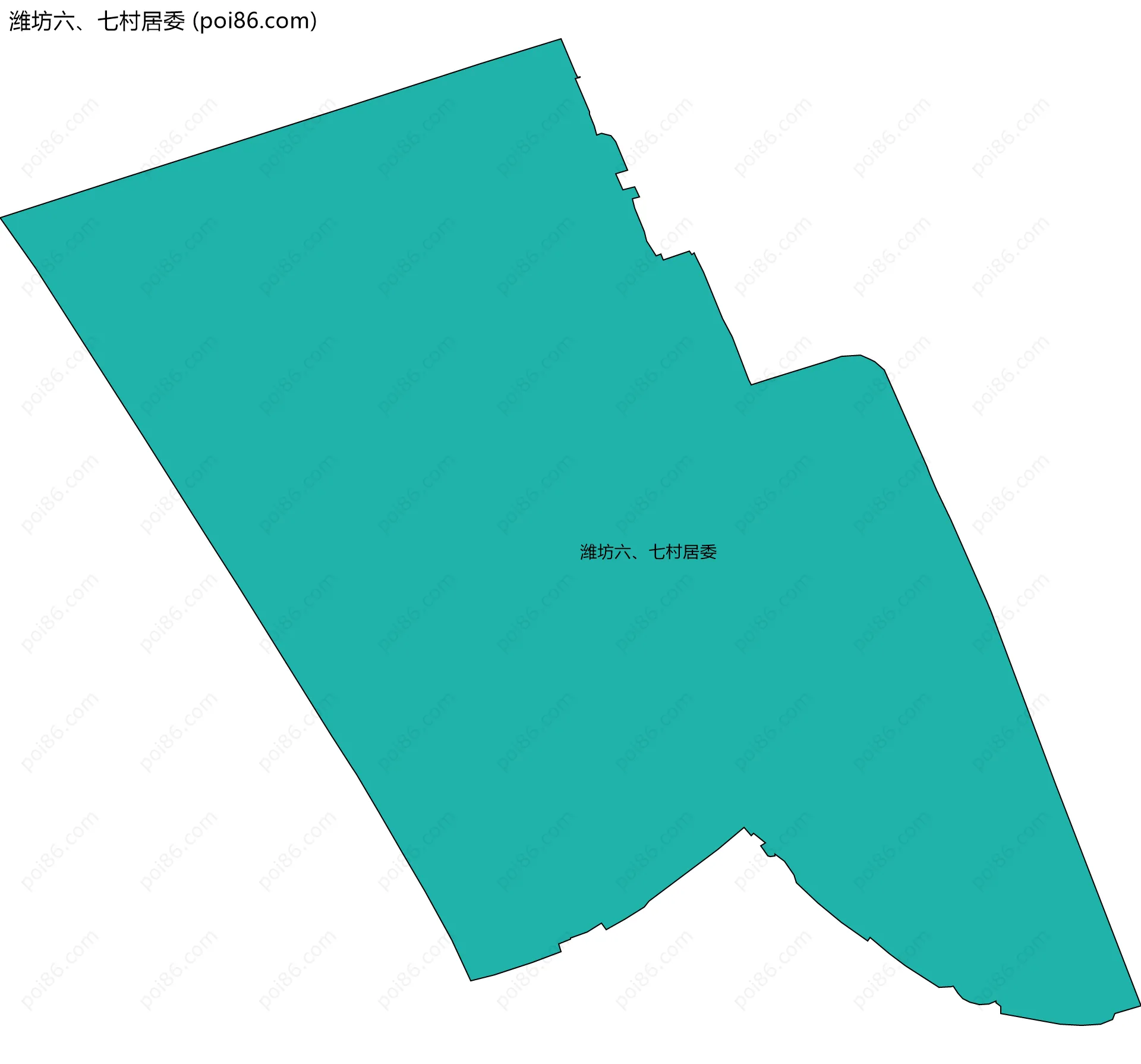 潍坊六、七村居委边界地图