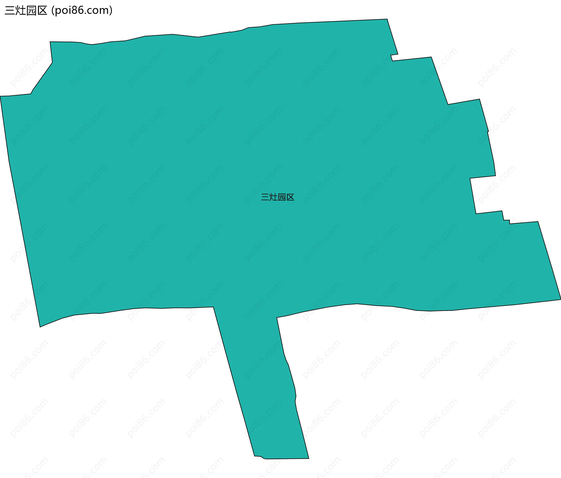 三灶园区边界地图