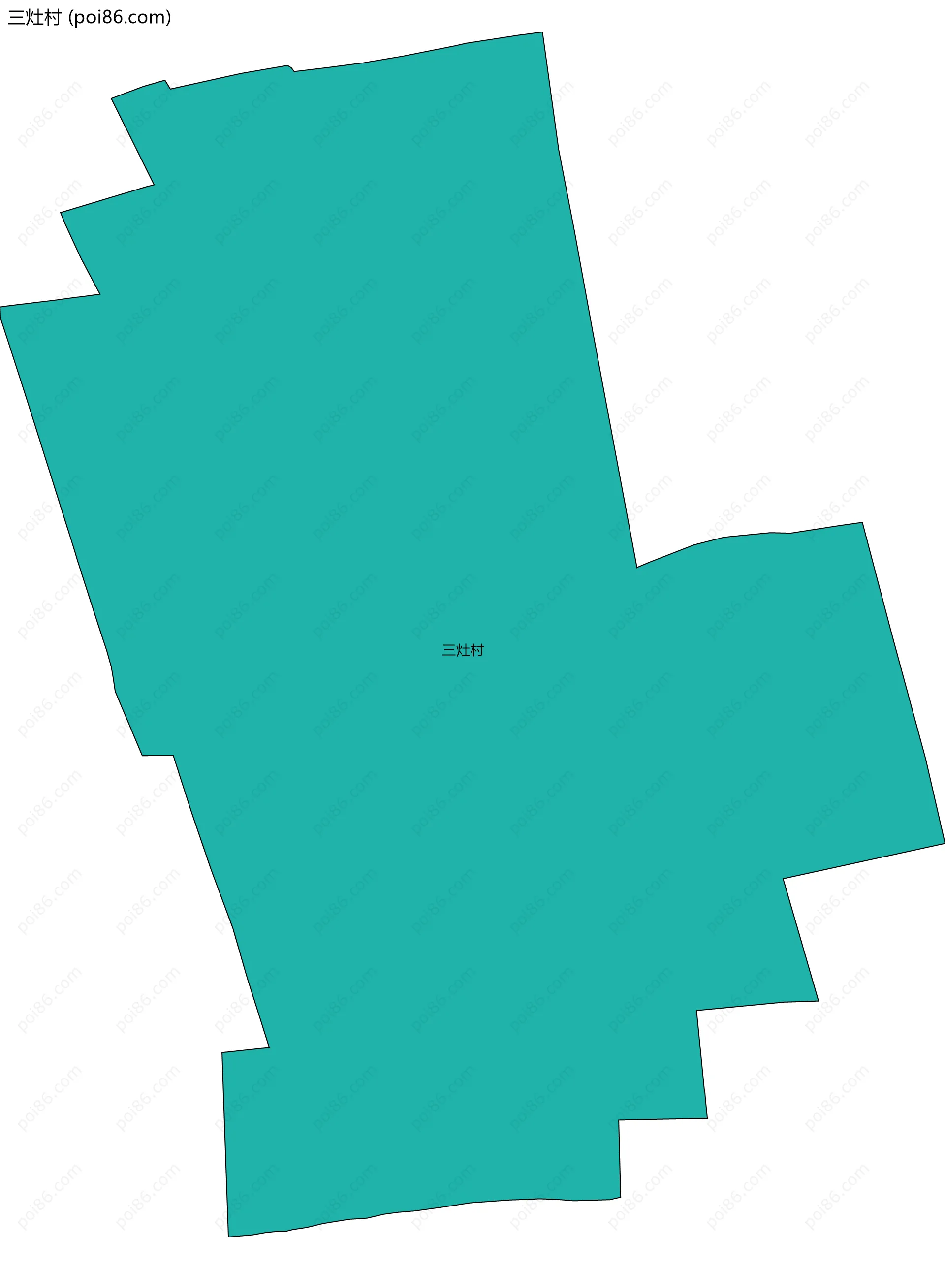 三灶村边界地图