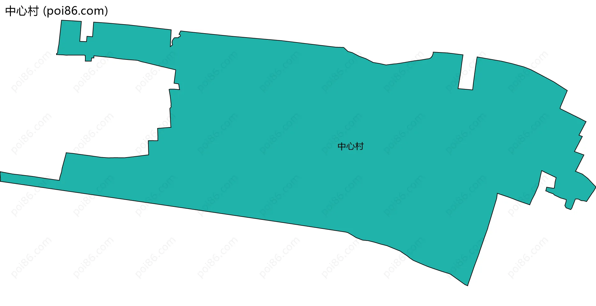 中心村边界地图