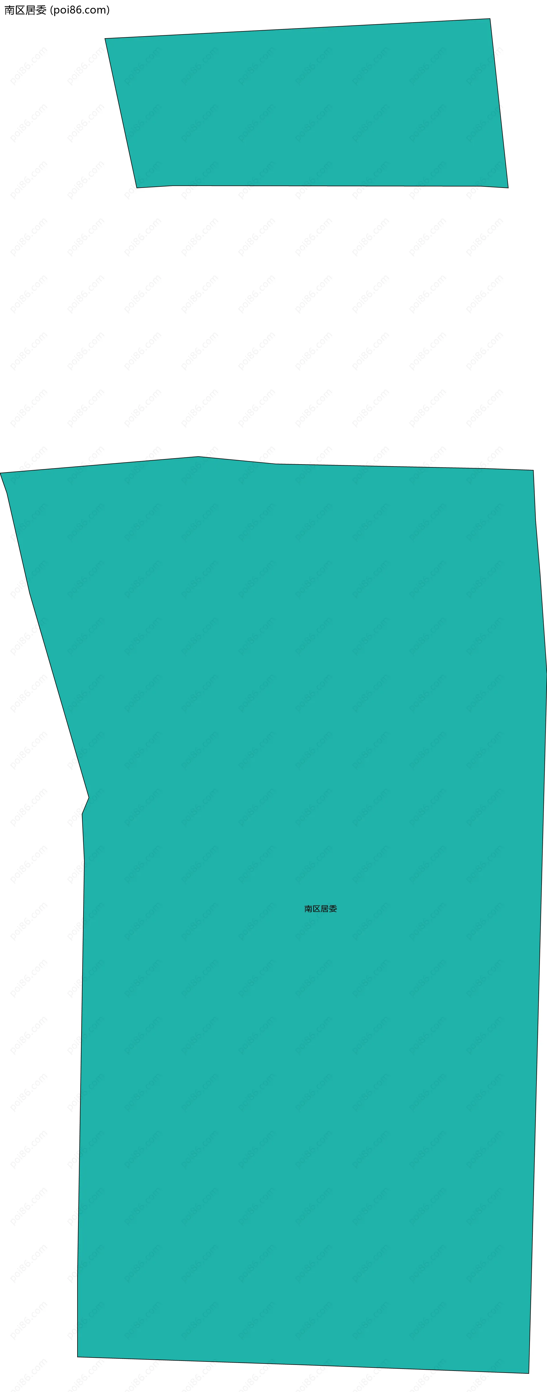 南区居委边界地图