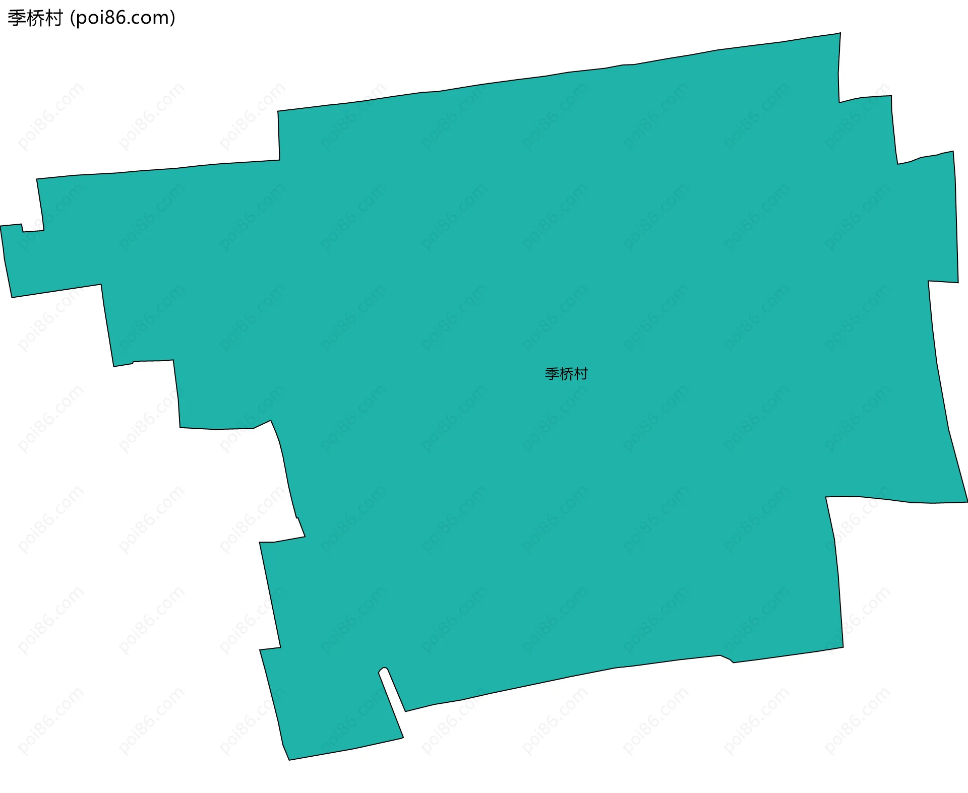 季桥村边界地图