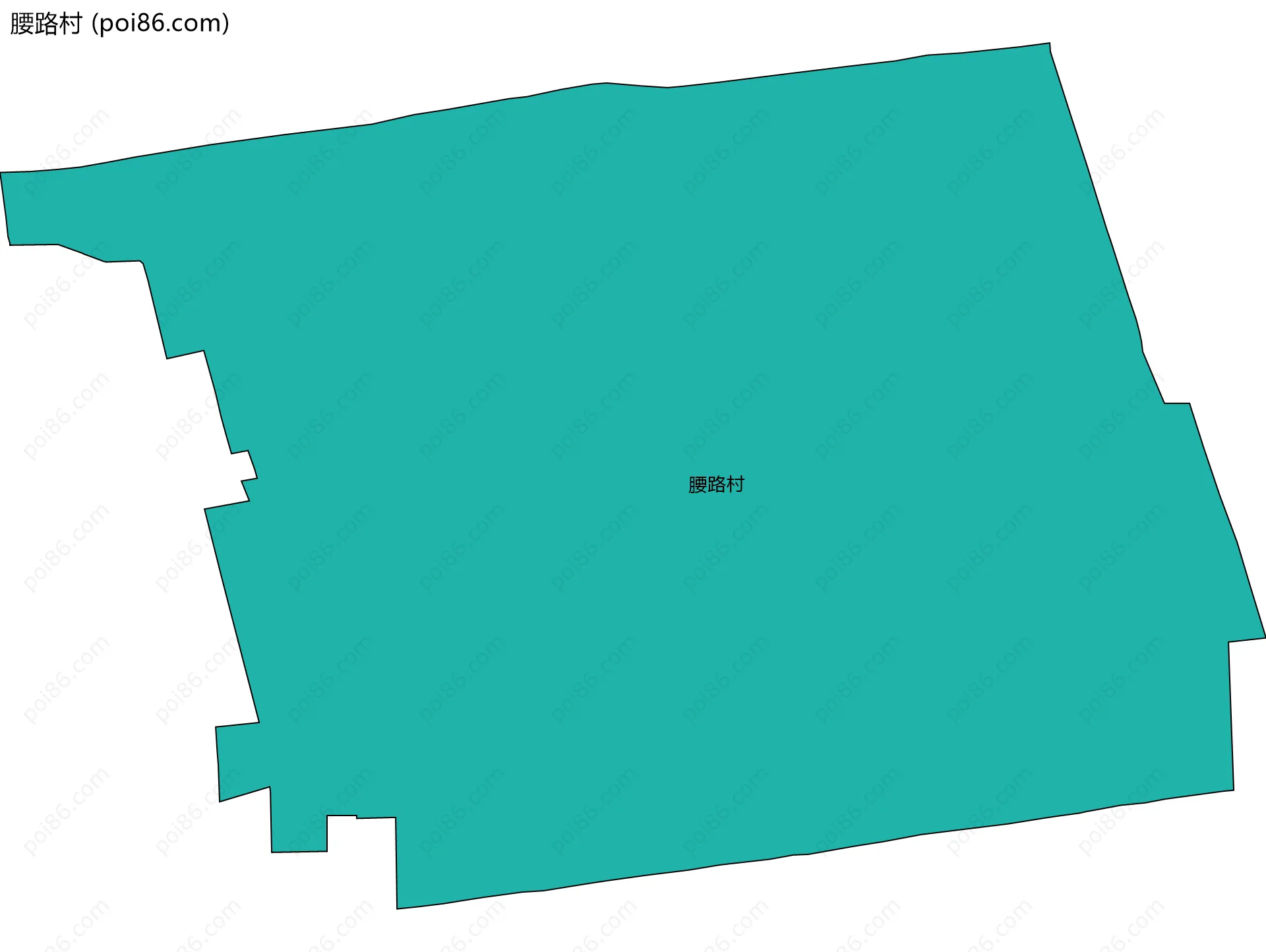 腰路村边界地图