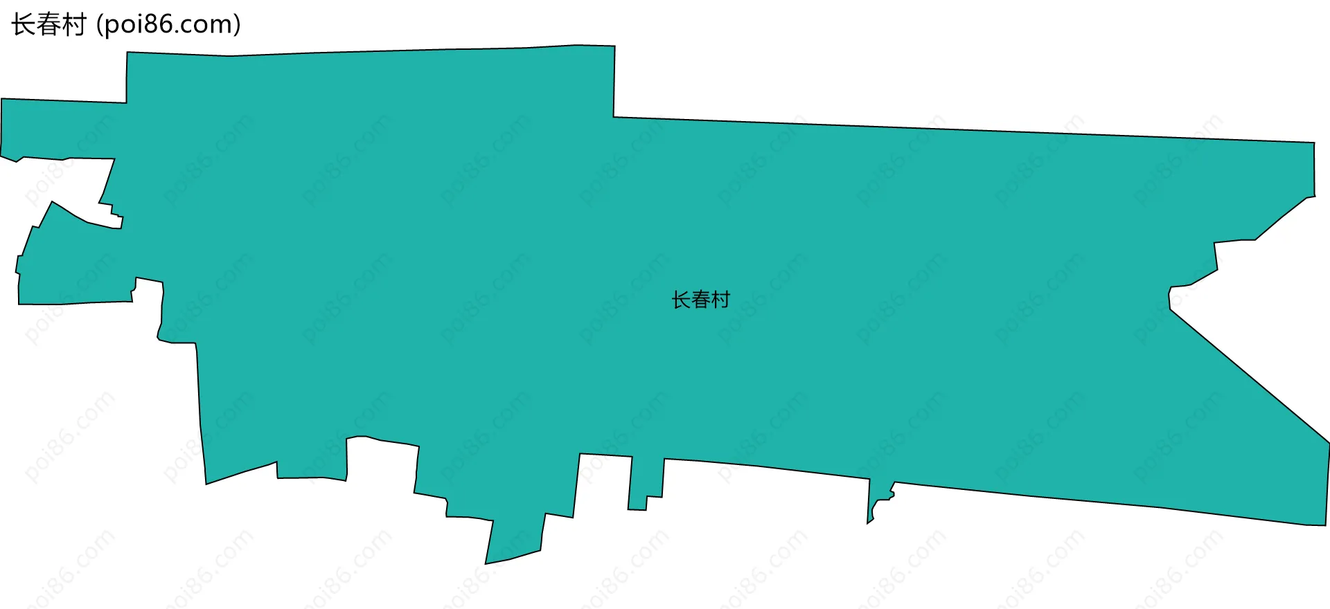 长春村边界地图