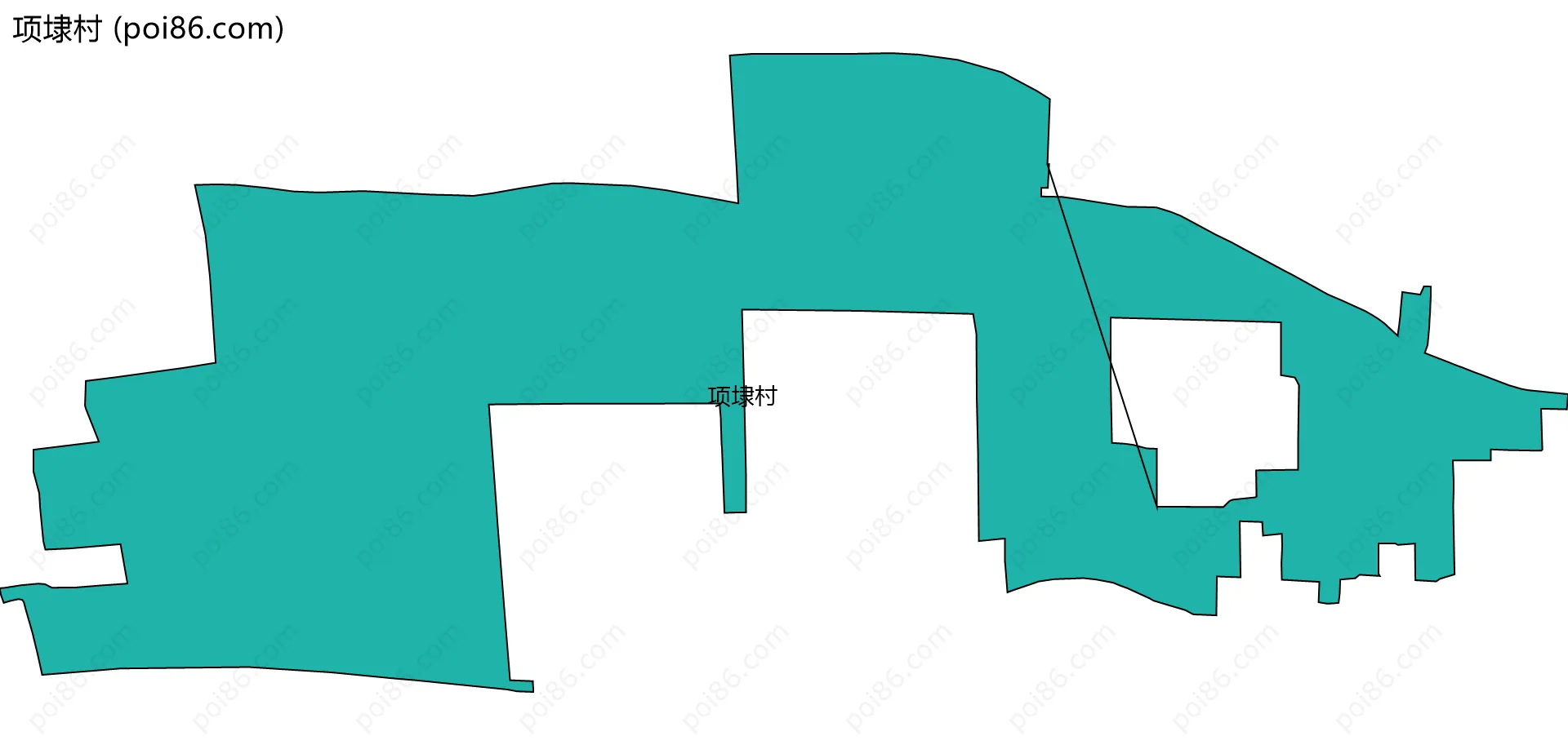 项埭村边界地图