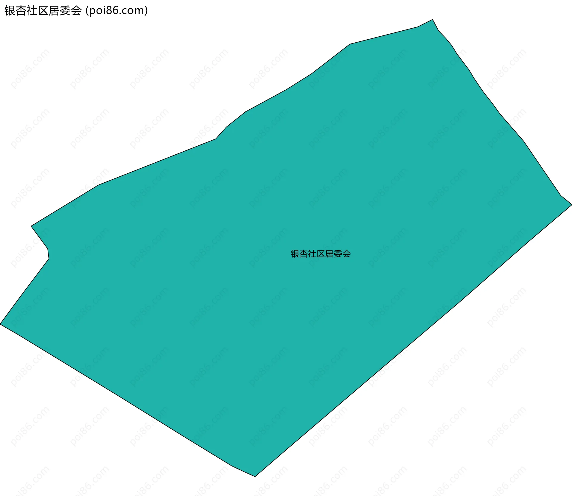 银杏社区居委会边界地图